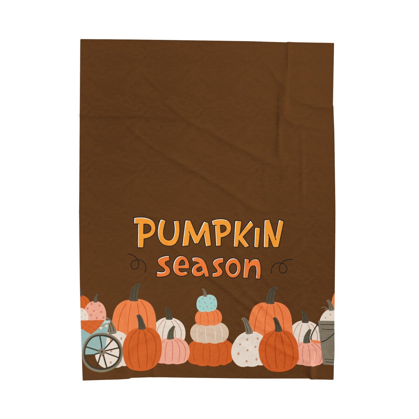 Cozy Pumpkin Season Plush Blanket | Fall Decor, Autumn Gift, Halloween Throw, Home Comfort, Seasonal Snuggles