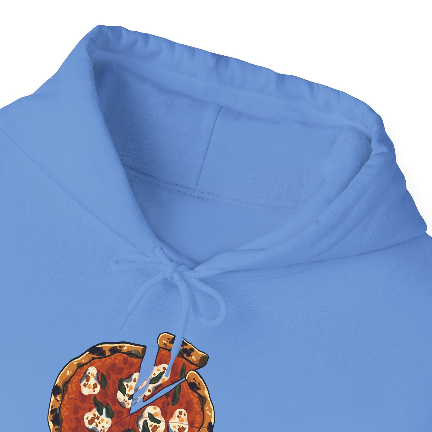 Italian Pizza Unisex Hooded Sweatshirt with Floral Design, Perfect for Everyday Wear, Gift for Friends, Spring Fashion, Casual Comfort