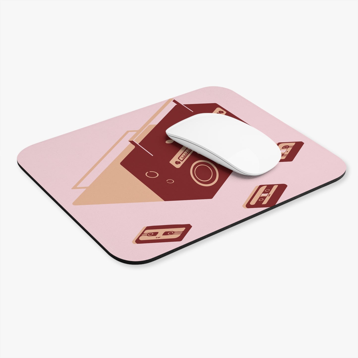 Retro Boombox Mouse Pad, Music Lover Gift, 80s Nostalgia Desk Accessory, Gamer Decor, Cute Office Supply