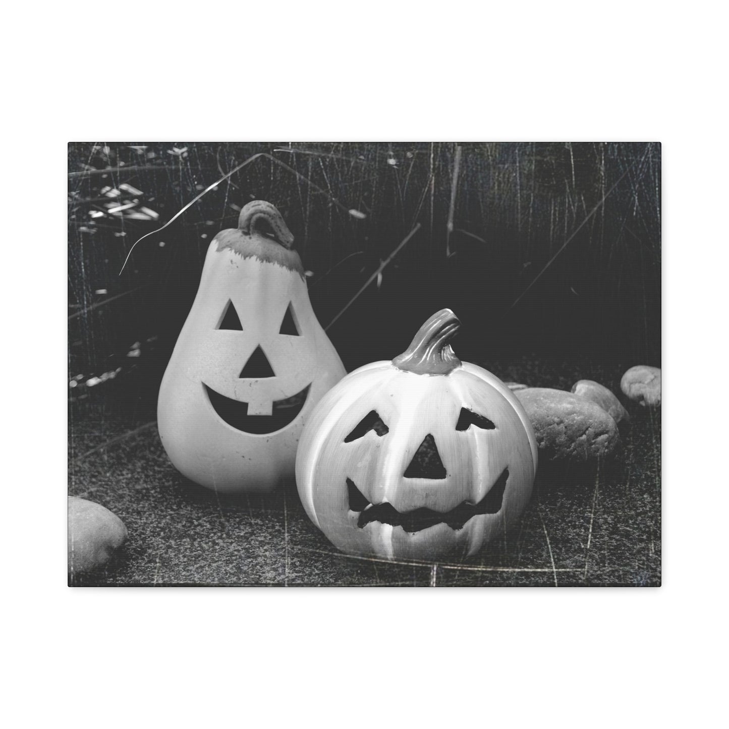 Halloween Pumpkin Canvas Wall Art, Spooky Home Decor, Fall Decoration, Autumn Art, Halloween Gift