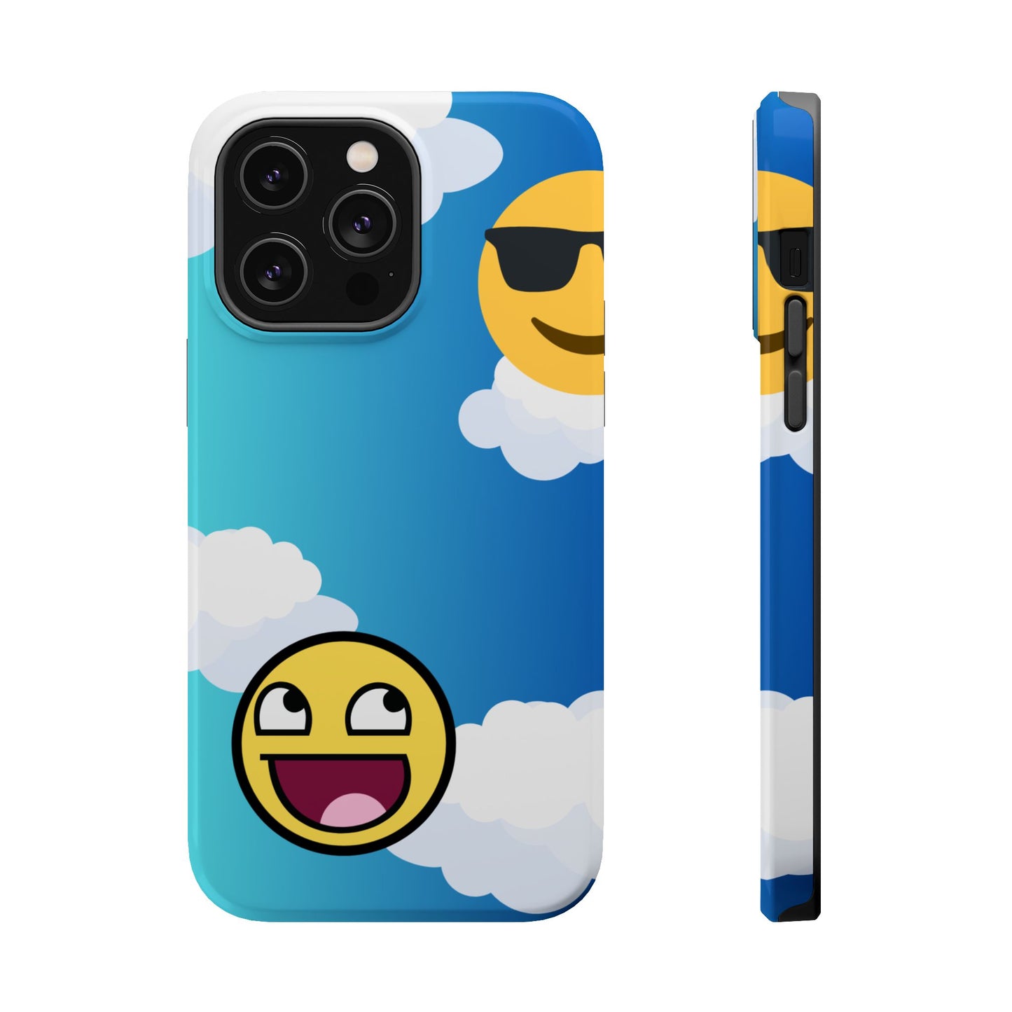 Colorful Magnetic Tough Phone Case - Fun Emoji Design