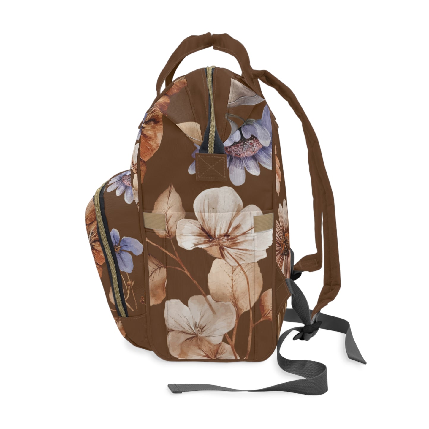 Stylish Floral Multifunctional Backpack | Baby Bag, Nursing Backpack, Mom Tote, Travel Diaper Bag, Floral Changing Bag