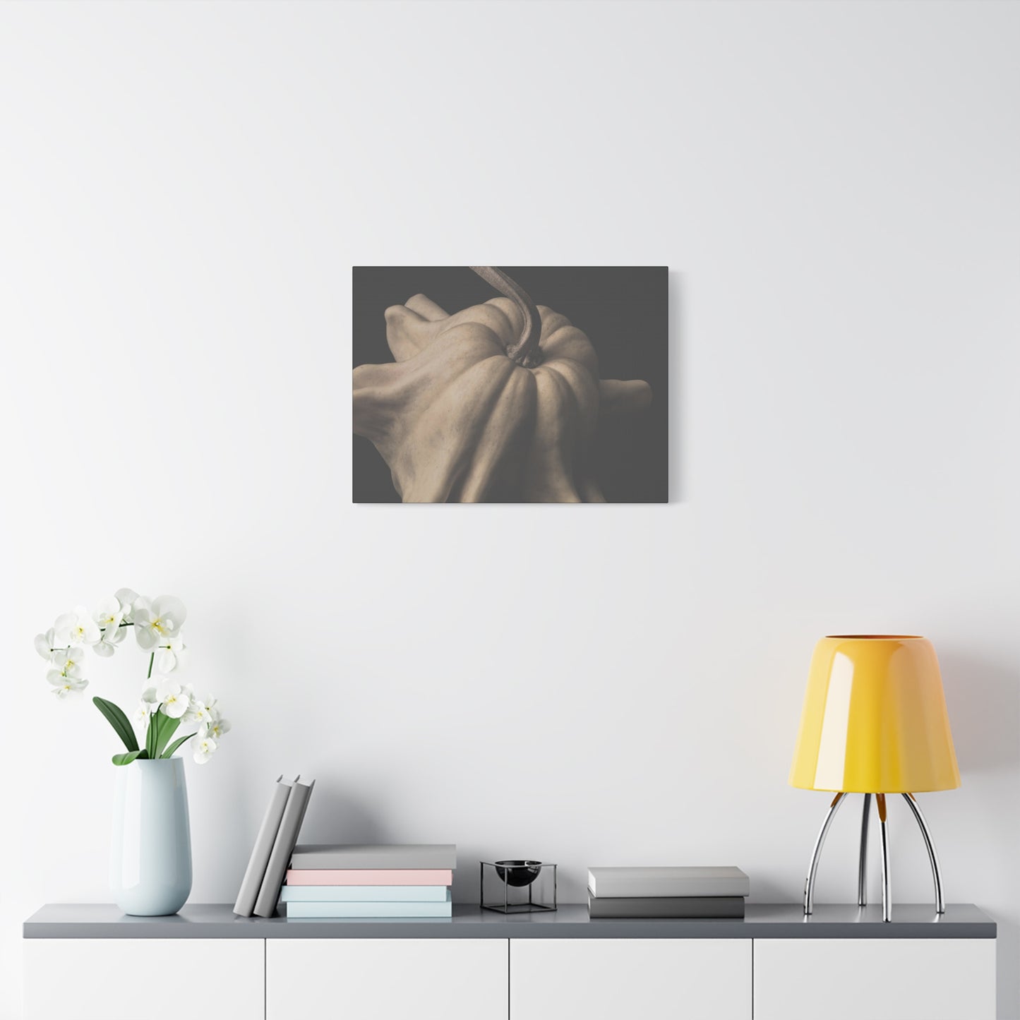 Elegant Pumpkin Canvas Art, Rustic Home Decor, Modern Wall Art, Fall Decor, Thanksgiving Gift, Autumn Vibes, Minimalist Design