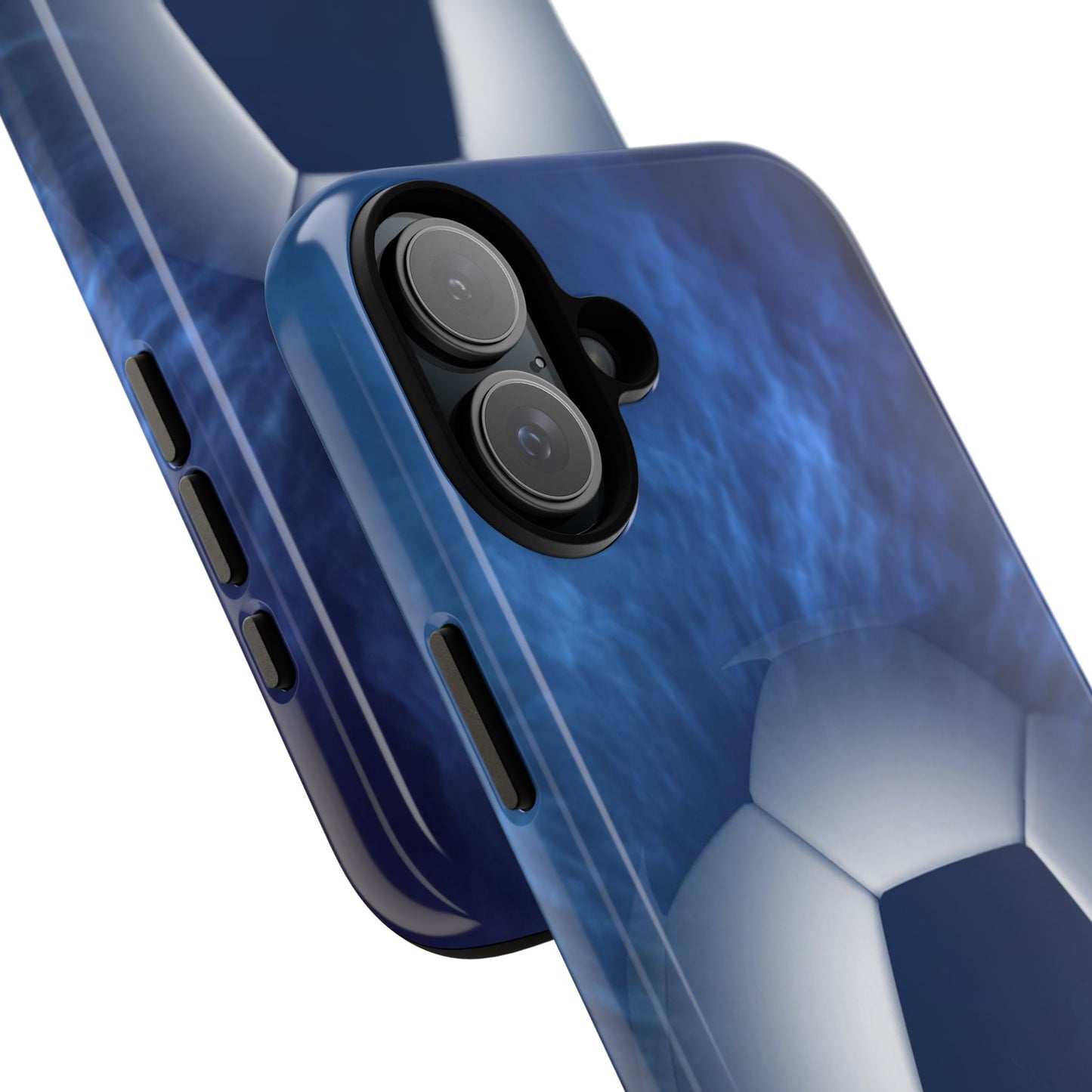 Soccer Phone Case - Tough Cases, Sports Phone Cover, Football Lover Gift, Durable Case, Blue Soccer Design
