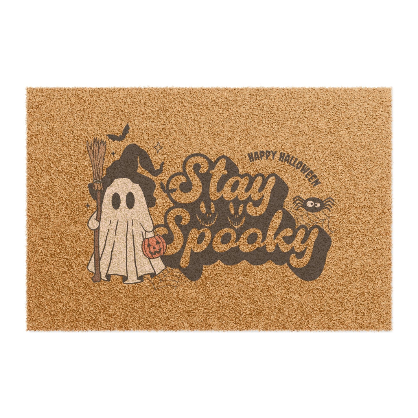 Spooky Halloween Doormat, Stay Spooky Welcome Mat, Fall Decor, Ghost Door Mat, Halloween Home Decor, Trick or Treat Entrance Rug