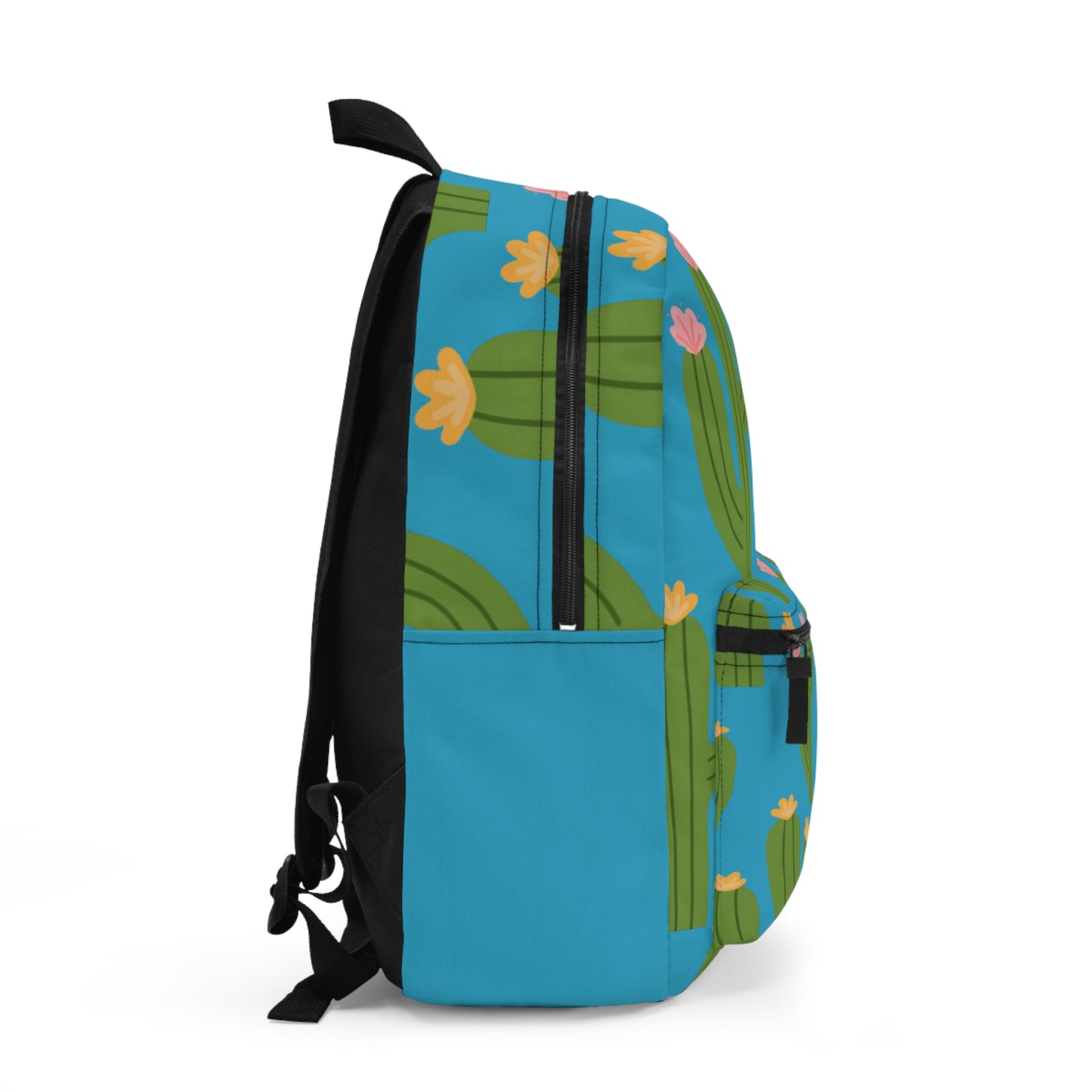 Cactus Print Backpack - Colorful School Bag, Cute Travel Backpack, Floral Cacti Rucksack, Eco-Friendly Carryall, Wild West Style