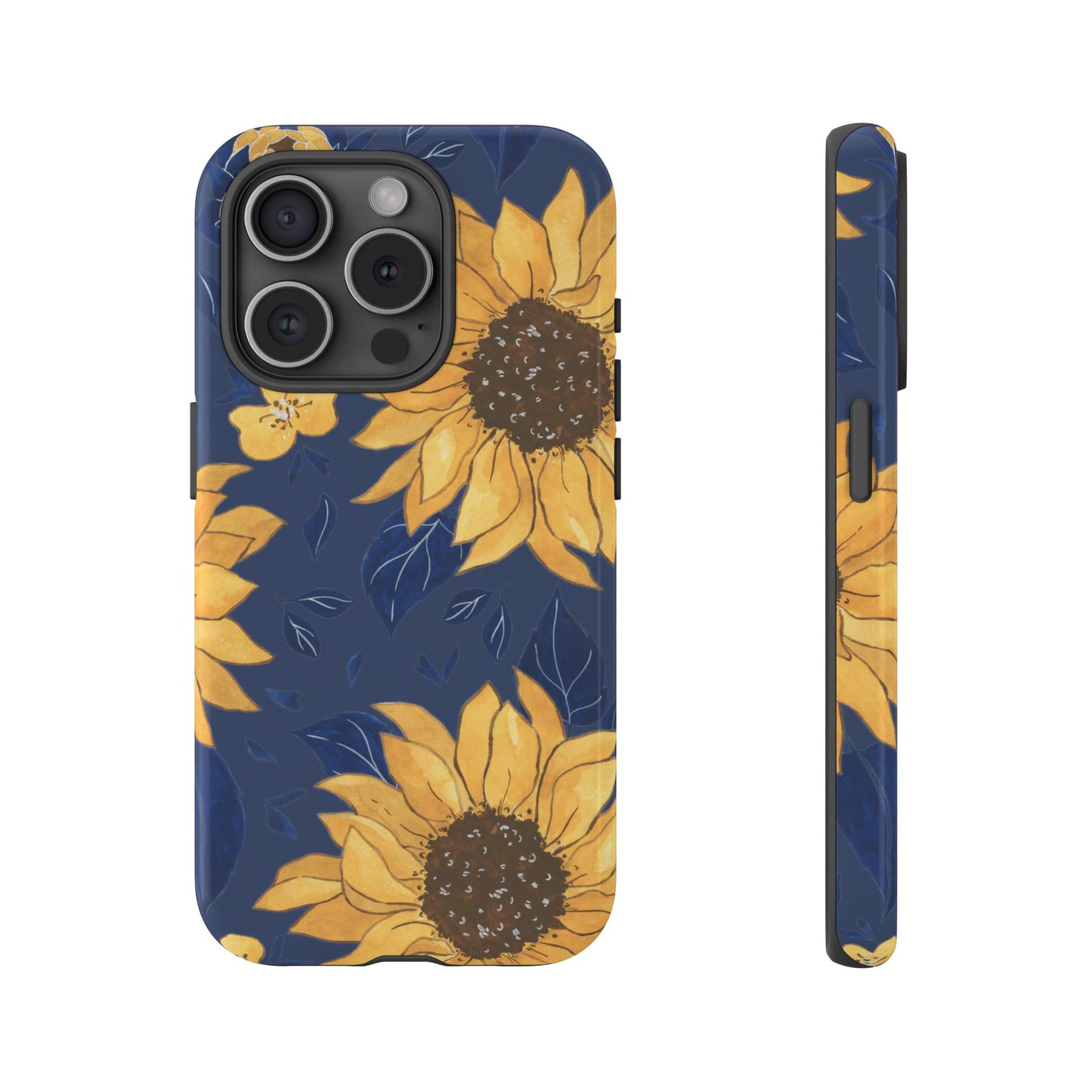 Vibrant Sunflower Phone Case, Floral Tough Cases, Gift for Flower Lovers, Spring Accessory, Birthday Present