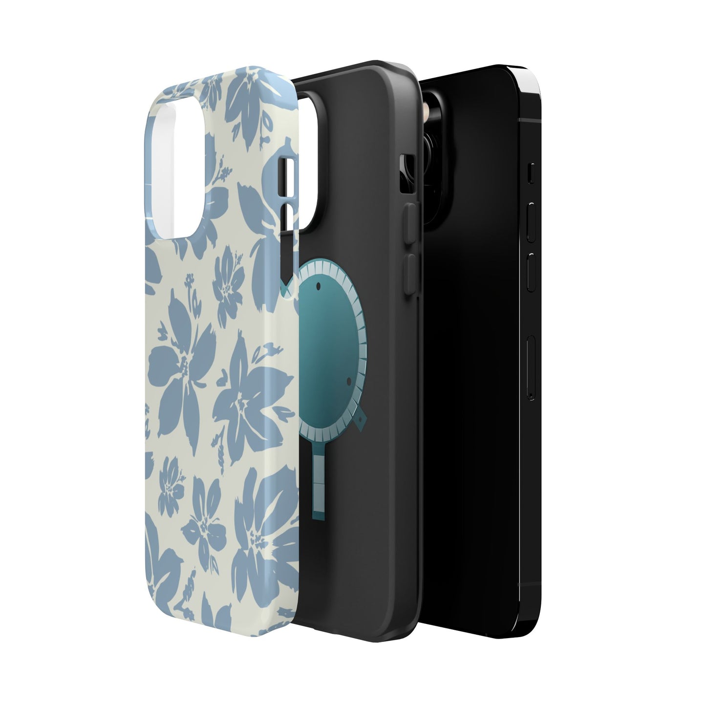 Floral Magnetic Tough Case - Stylish Protection for Your Phone