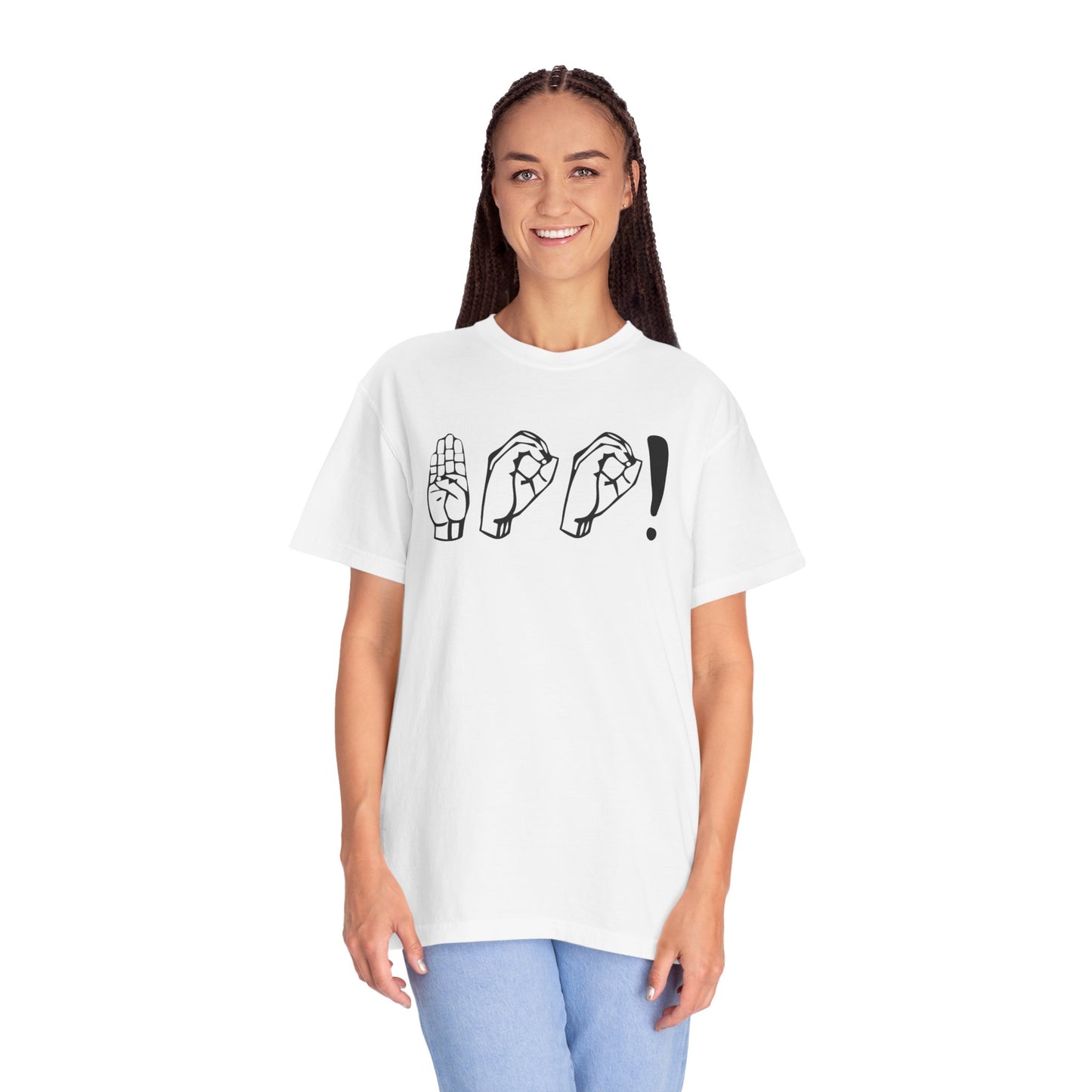 Boo! Unisex Hand Sign T-Shirt, Casual Wear, Gift for Friends, Birthday Gift, Cool Outfit, Fun Graphic Tee