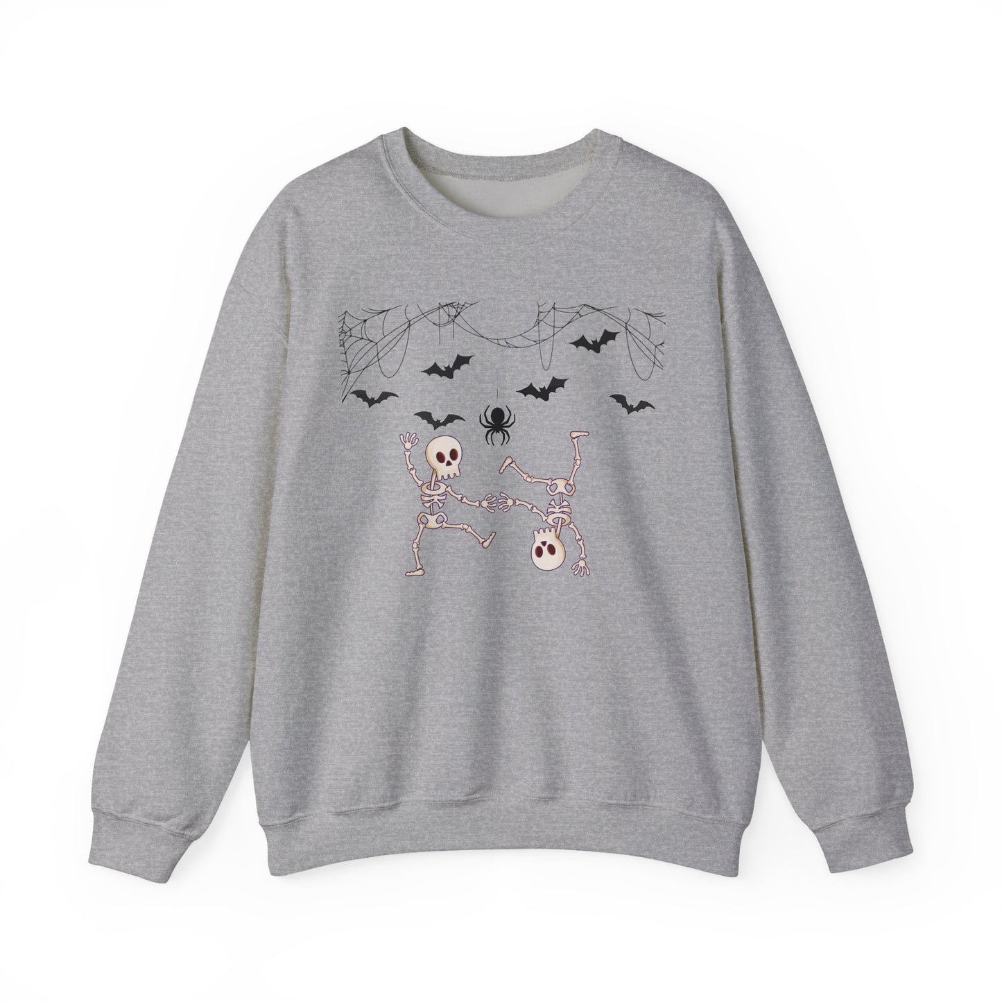 Halloween Skeleton Crewneck Sweatshirt, Spooky Sweatshirt, Unisex Halloween Apparel, Cozy Fall Fashion, Unique Gift for Halloween