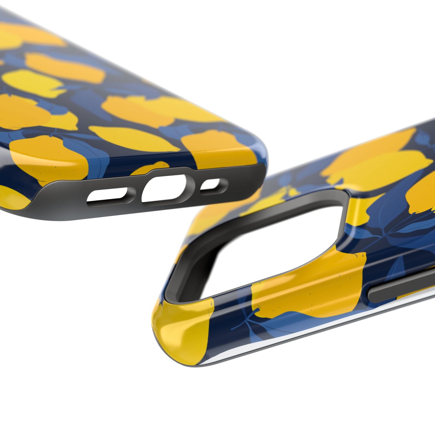 Bright Lemon Pattern Magnetic Tough Case - Vibrant Phone Protection