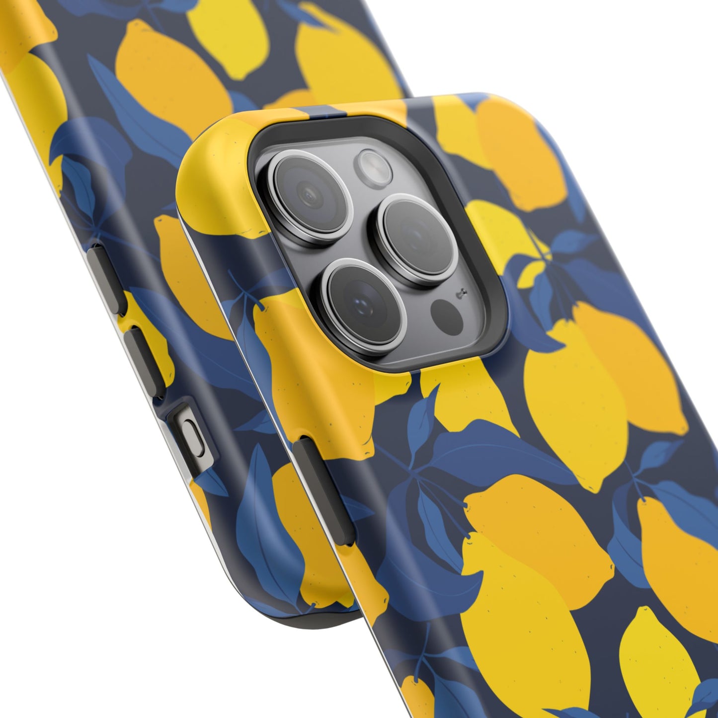 Bright Lemon Pattern Magnetic Tough Case - Vibrant Phone Protection