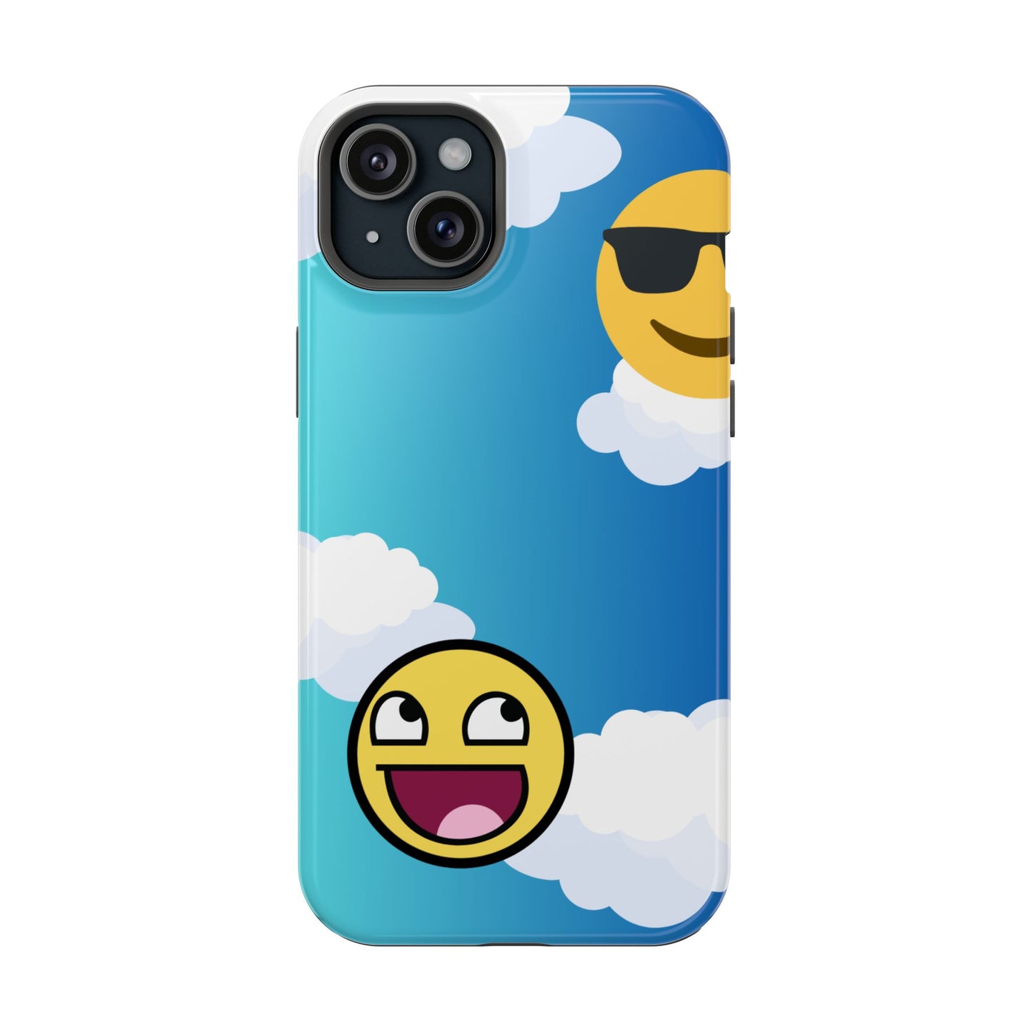 Colorful Magnetic Tough Phone Case - Fun Emoji Design
