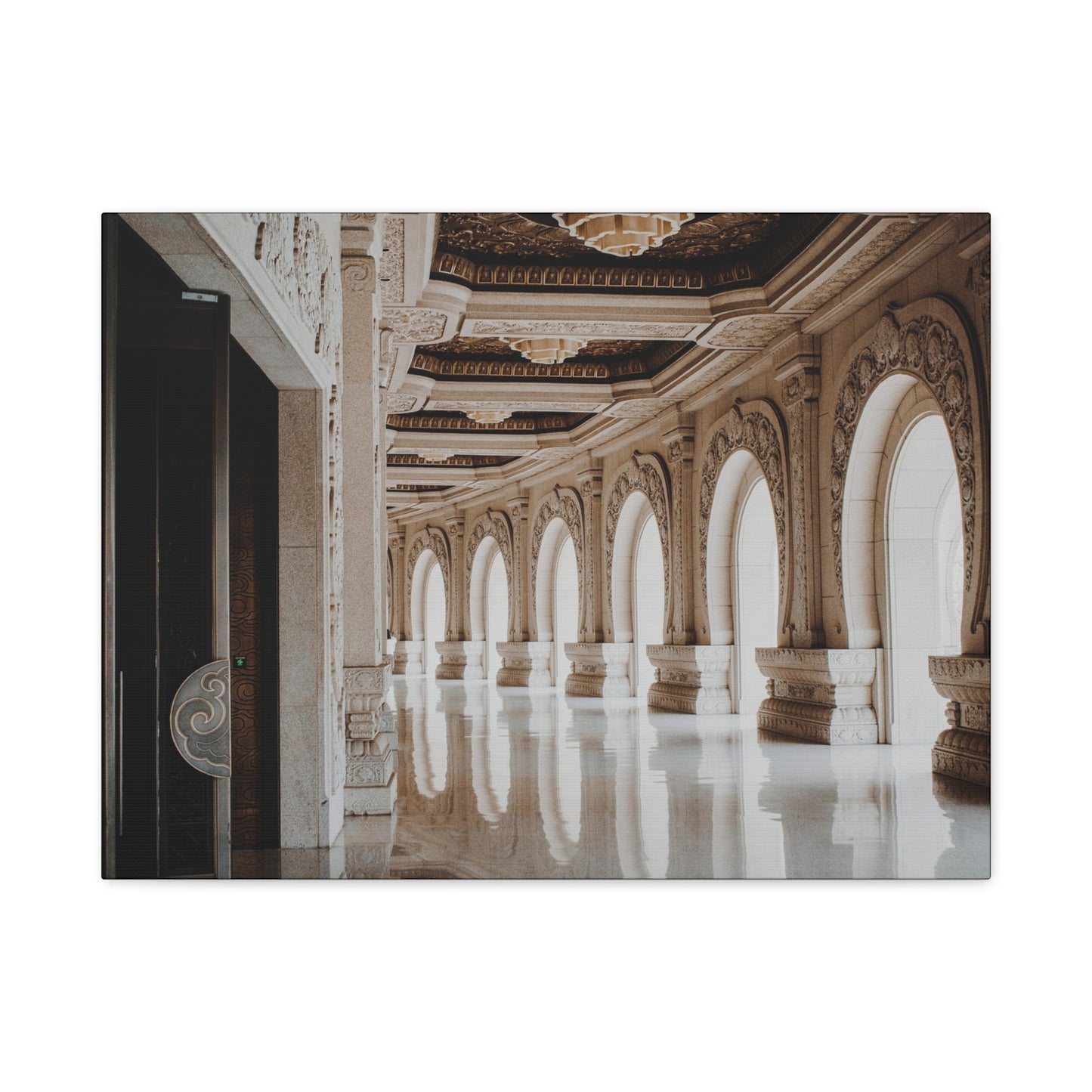 Elegant Stretched Canvas Art, Wall Decor, Home Decor, Living Room Art, Gallery Wall Piece, Statement Art, Architecture Decor