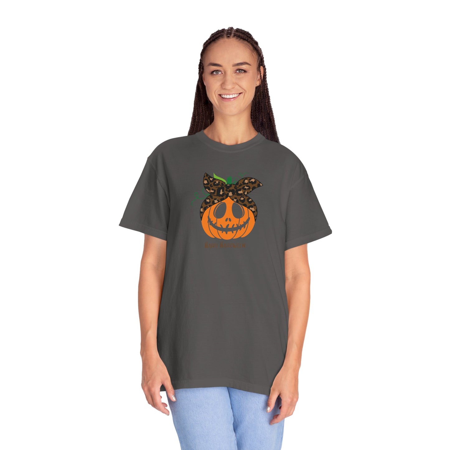 Happy Halloween Pumpkin T-Shirt, Fall Fashion Tee, Unisex Graphic Tee, Casual Halloween Apparel, Spooky Season Shirt, Halloween Gift