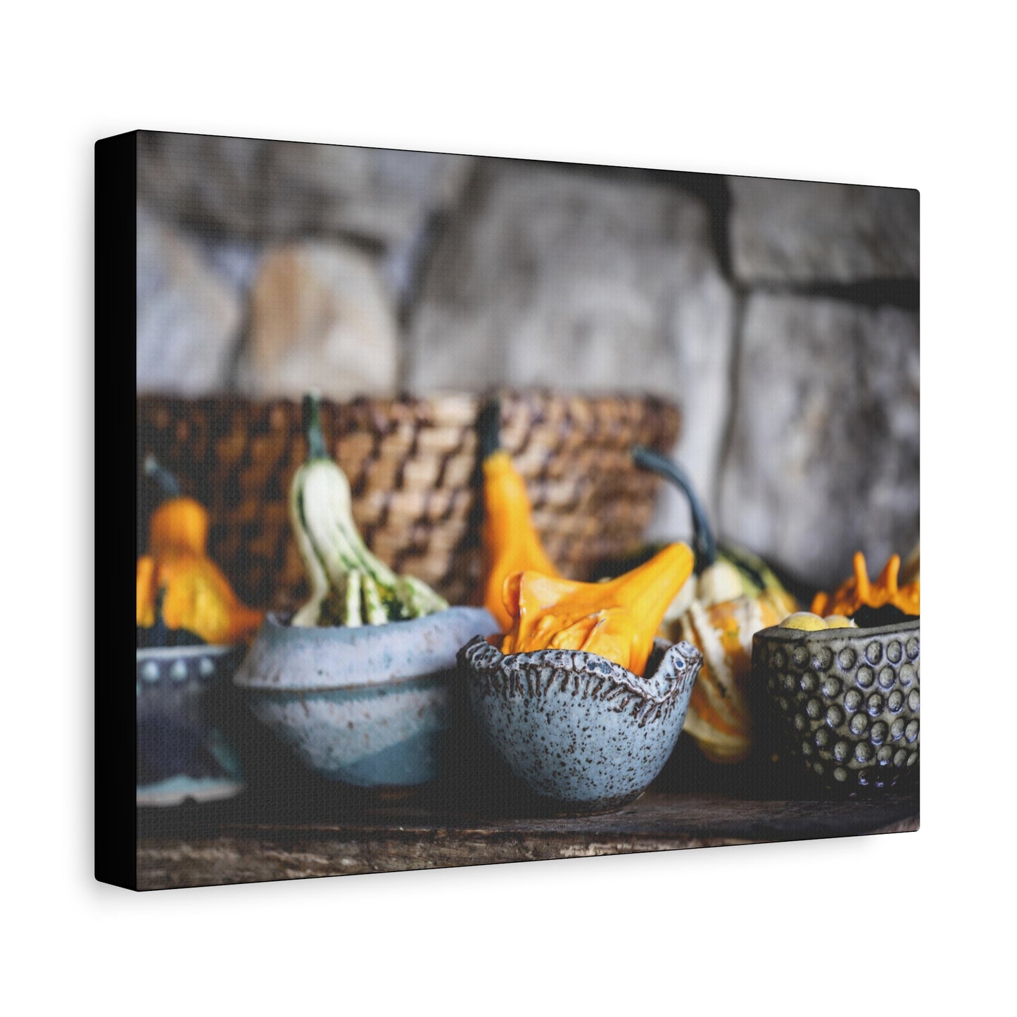 Rustic Canvas Wall Art - Autumn Harvest Decor, Farmhouse Print for Cozy Spaces, Decorative Home Accent, Gift for Nature Lovers