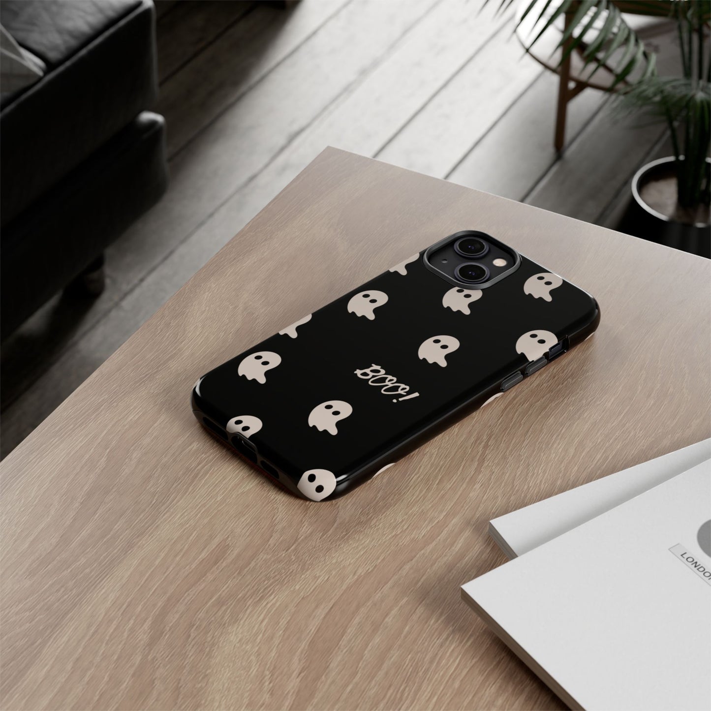 Ghost Pattern Phone Case - Halloween Accessory, Spooky Decor, Gift Idea, Cute Ghosts, Fun Case for All Ages