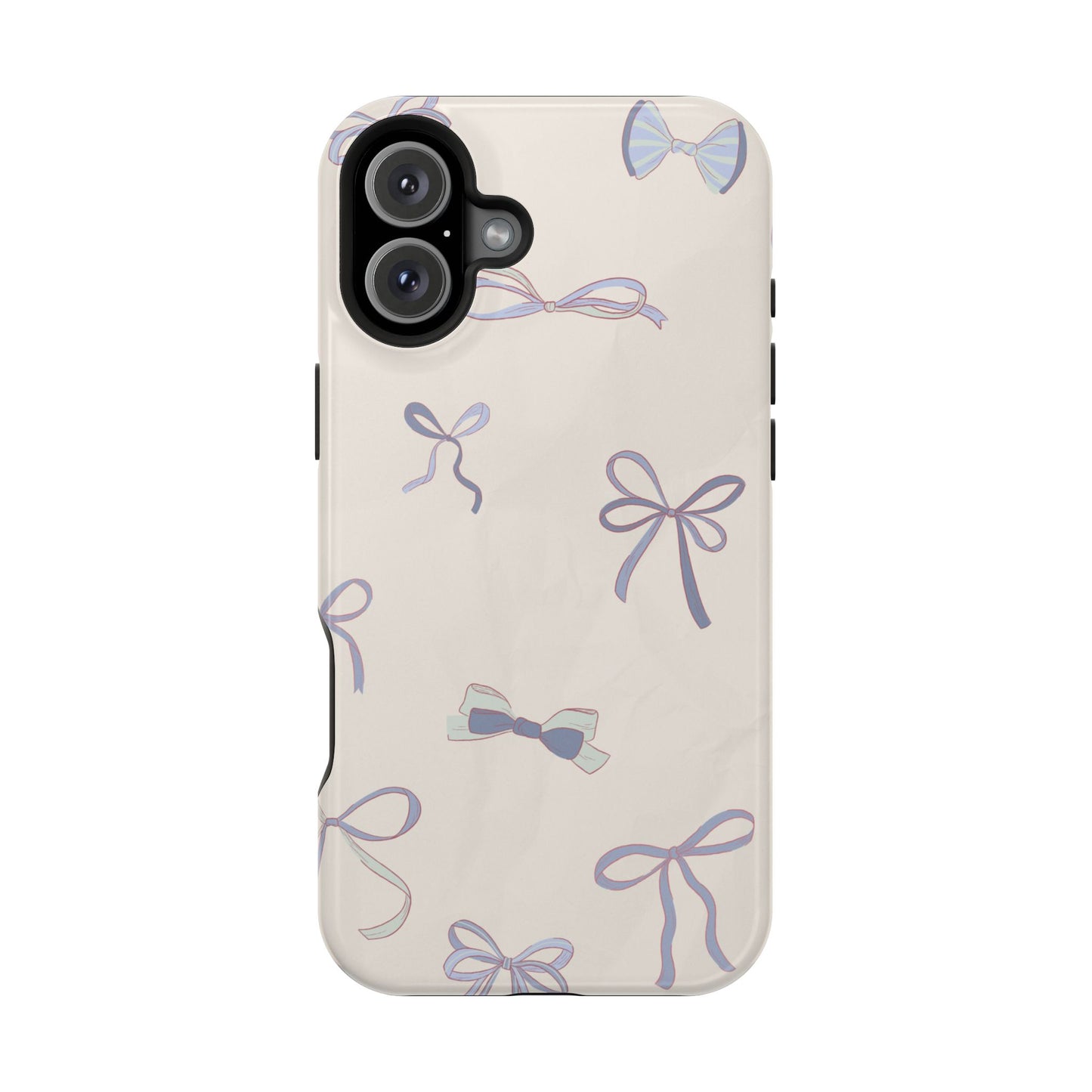 Chic Bow Pattern Magnetic Tough Cases, Stylish Phone Protection, Gift for Her, Birthday, Cute Accessories, Trendy Tech