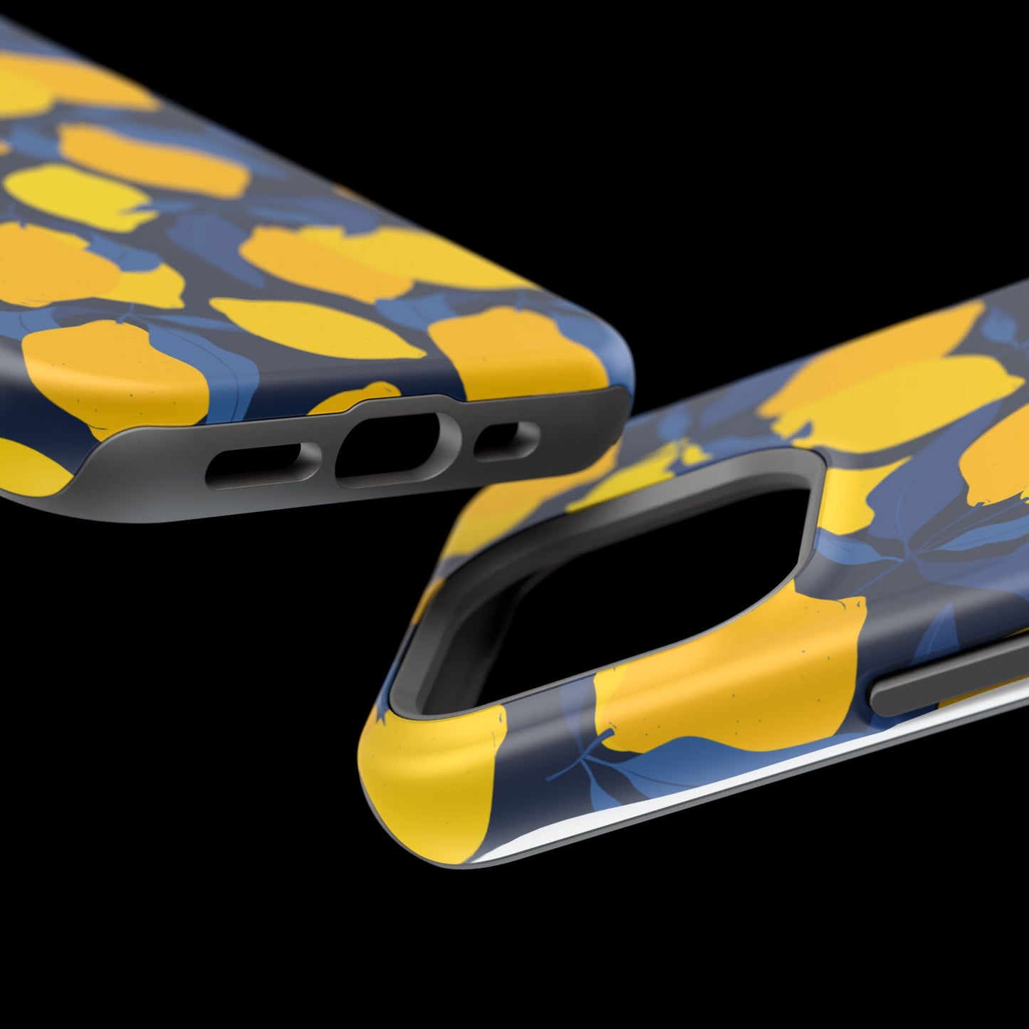 Bright Lemon Pattern Magnetic Tough Case - Vibrant Phone Protection