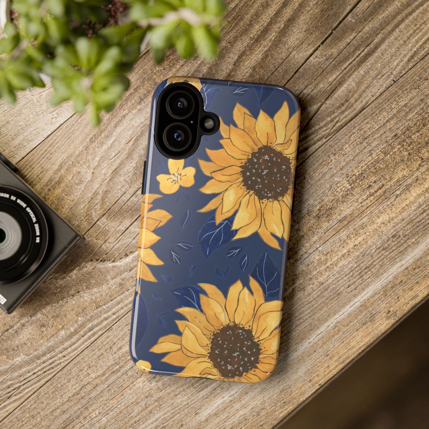 Vibrant Sunflower Phone Case, Floral Tough Cases, Gift for Flower Lovers, Spring Accessory, Birthday Present