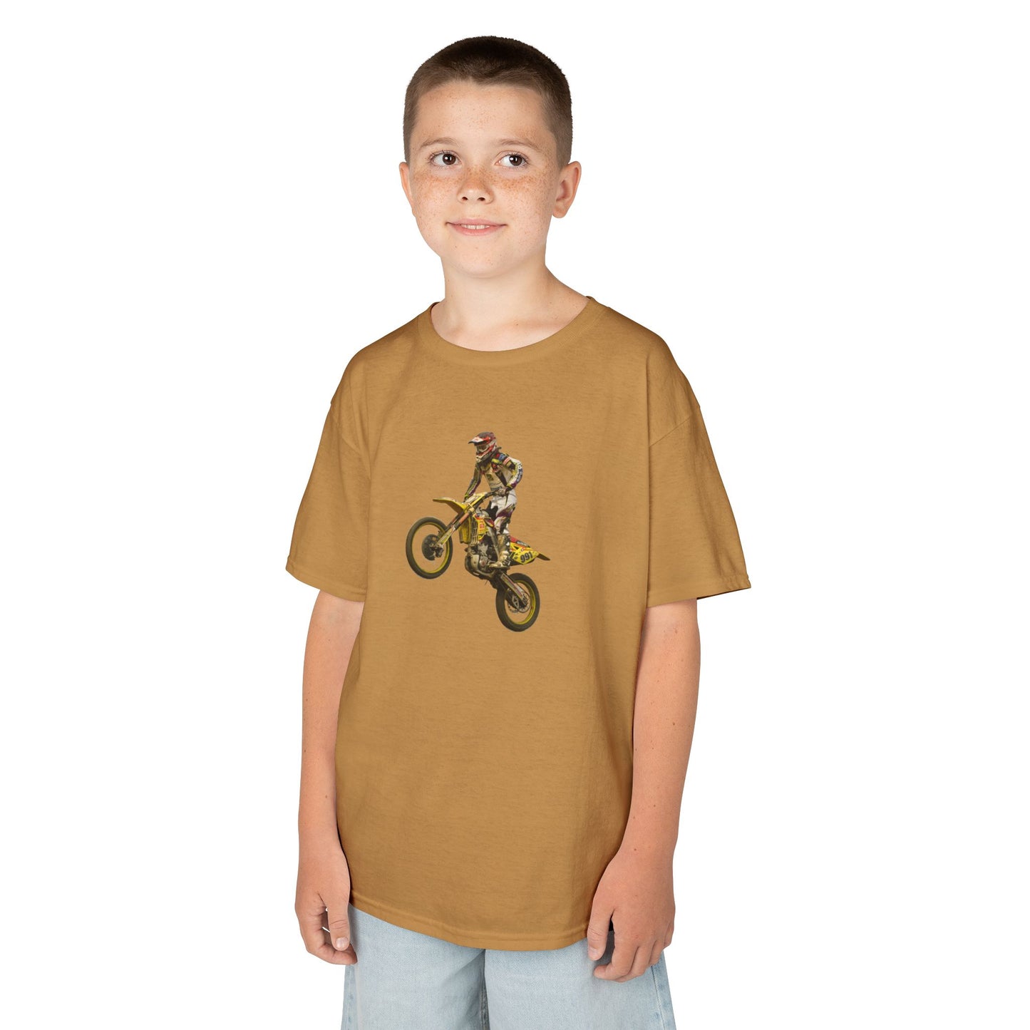 Kids Motocross T-Shirt - Fun Active Wear for Young Riders, Great for Birthdays, Christmas Gifts, Sports Events, Everyday Use