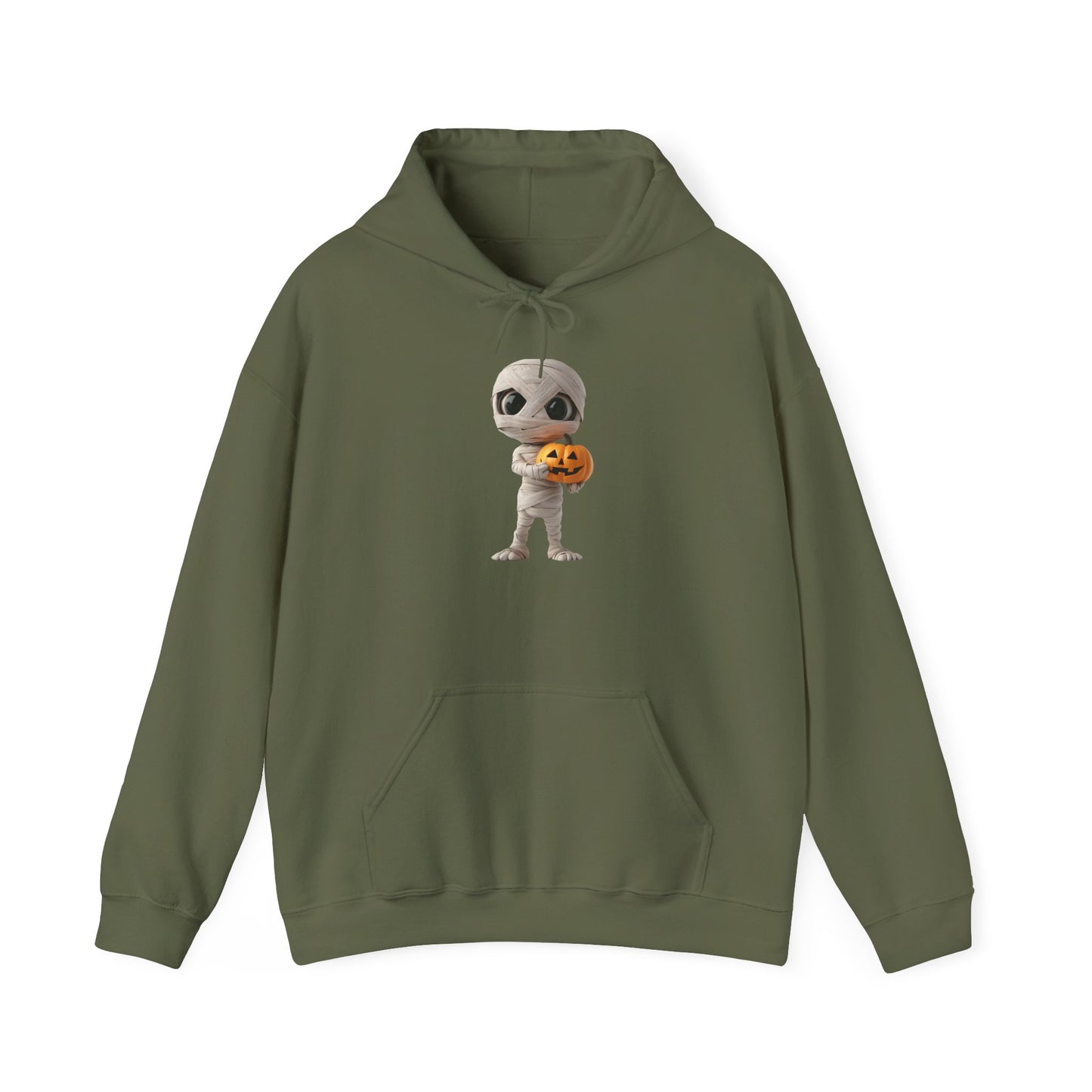 Halloween Mummy Pumpkin Sweatshirt | Unisex Cozy Hoodie for Fall Celebrations, Customizable Gift, Trick or Treat Wear, All-Season Comfort