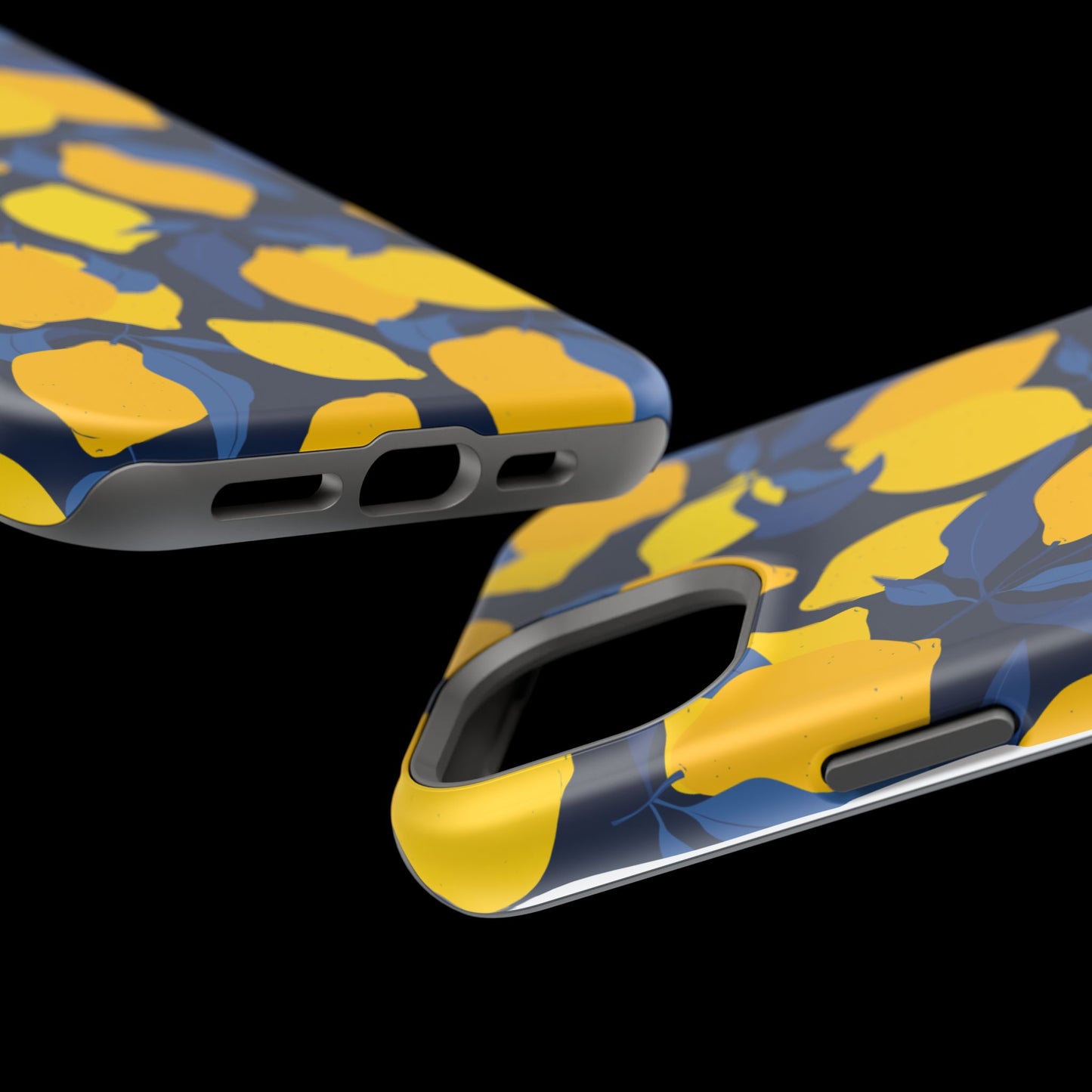Bright Lemon Pattern Magnetic Tough Case - Vibrant Phone Protection