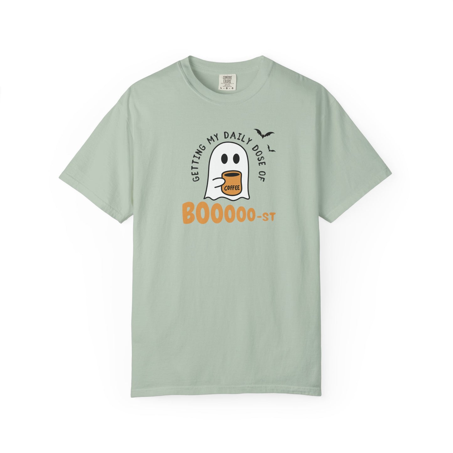 Spooky Coffee T-Shirt, Halloween Shirt, Ghost Tee, Unisex Graphic Tee, Fun Relaxed Wear