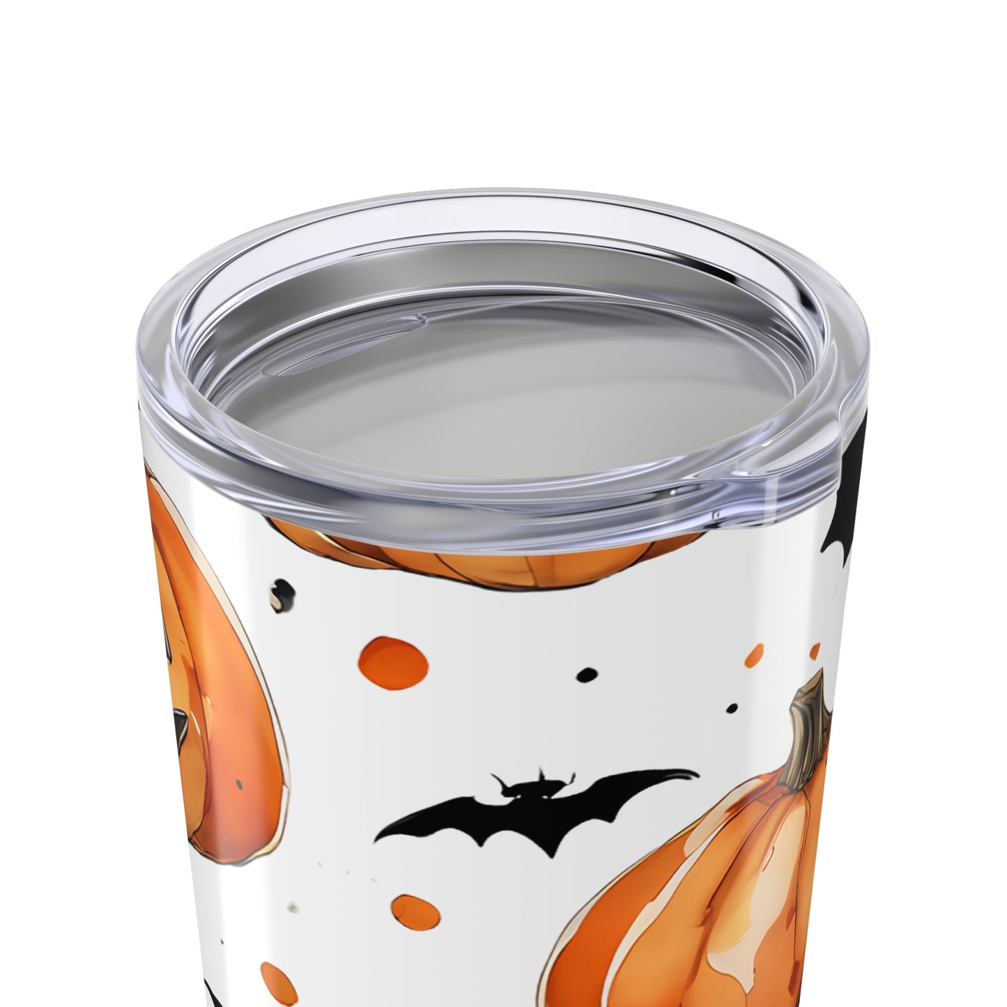 Halloween Pumpkin Tumbler 20oz | Fall Coffee Cup, Spooky Drinkware, Halloween Party Gift, Autumn Thermal Mug, Trick or Treat Accessory