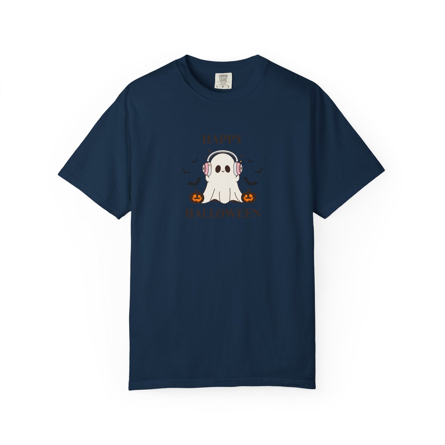 Happy Halloween Unisex T-shirt, Cozy Halloween Apparel, Spooky Season Shirt, Ghost T-shirt Gift, Fall Festival Clothing
