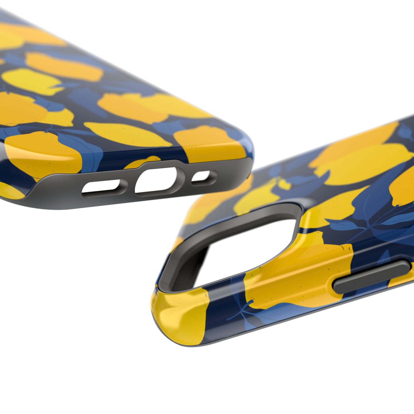 Bright Lemon Pattern Magnetic Tough Case - Vibrant Phone Protection
