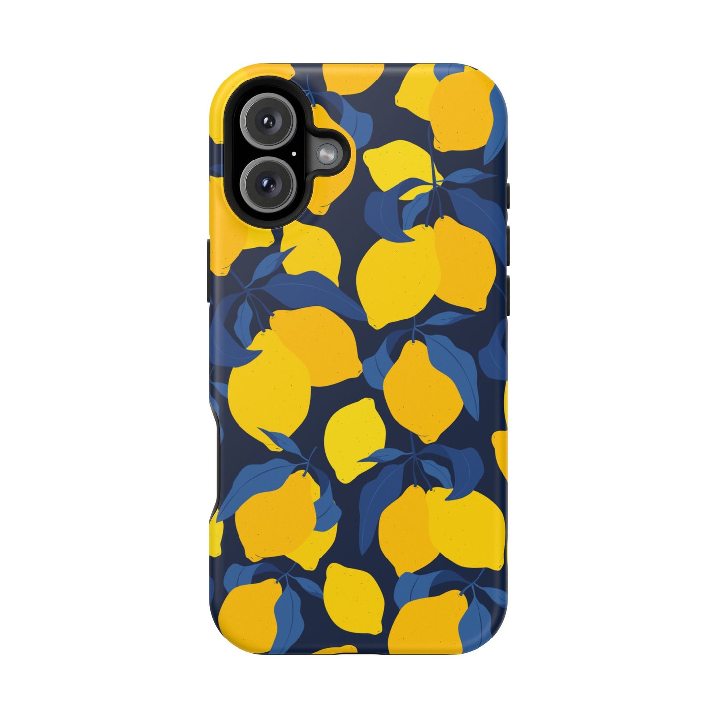 Bright Lemon Pattern Magnetic Tough Case - Vibrant Phone Protection