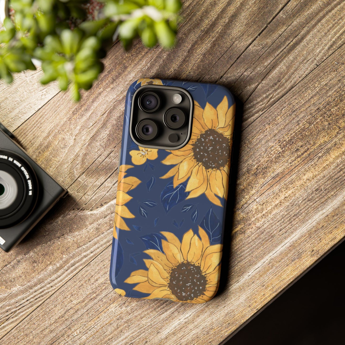Vibrant Sunflower Phone Case, Floral Tough Cases, Gift for Flower Lovers, Spring Accessory, Birthday Present