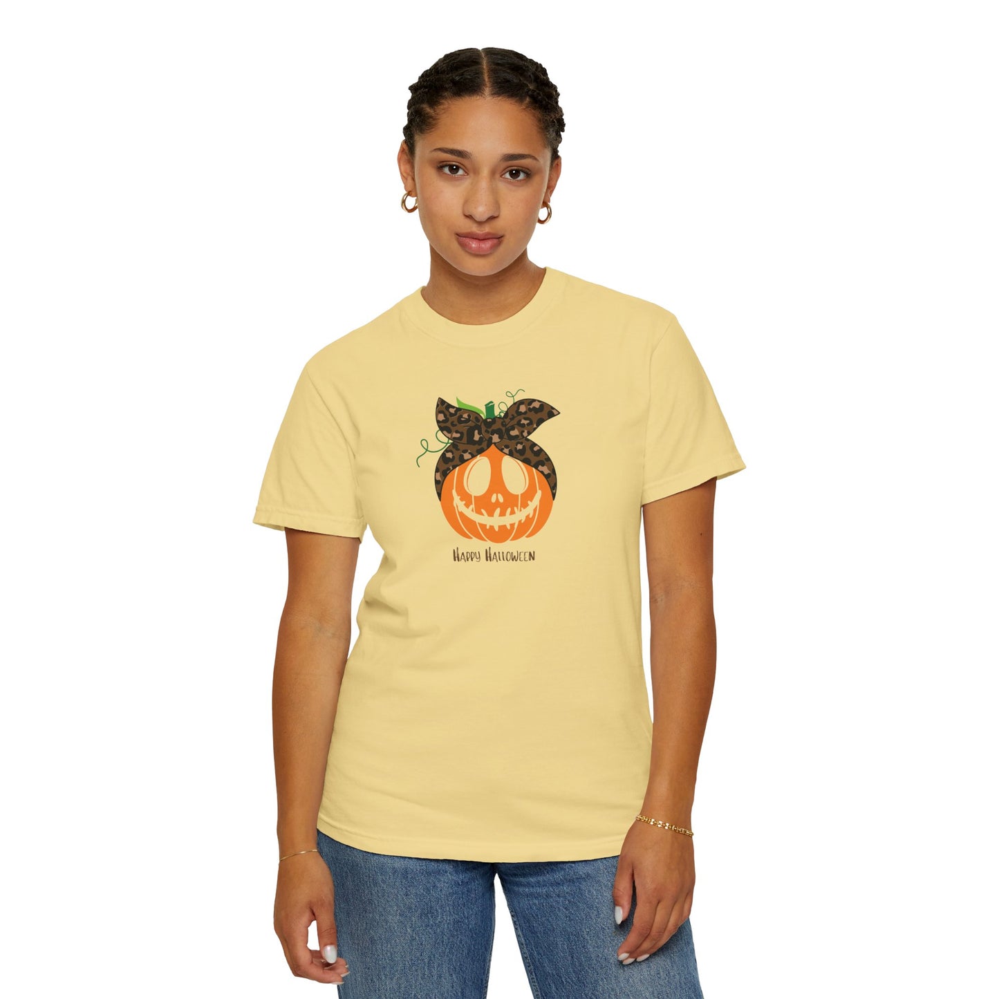 Happy Halloween Pumpkin T-Shirt, Fall Fashion Tee, Unisex Graphic Tee, Casual Halloween Apparel, Spooky Season Shirt, Halloween Gift