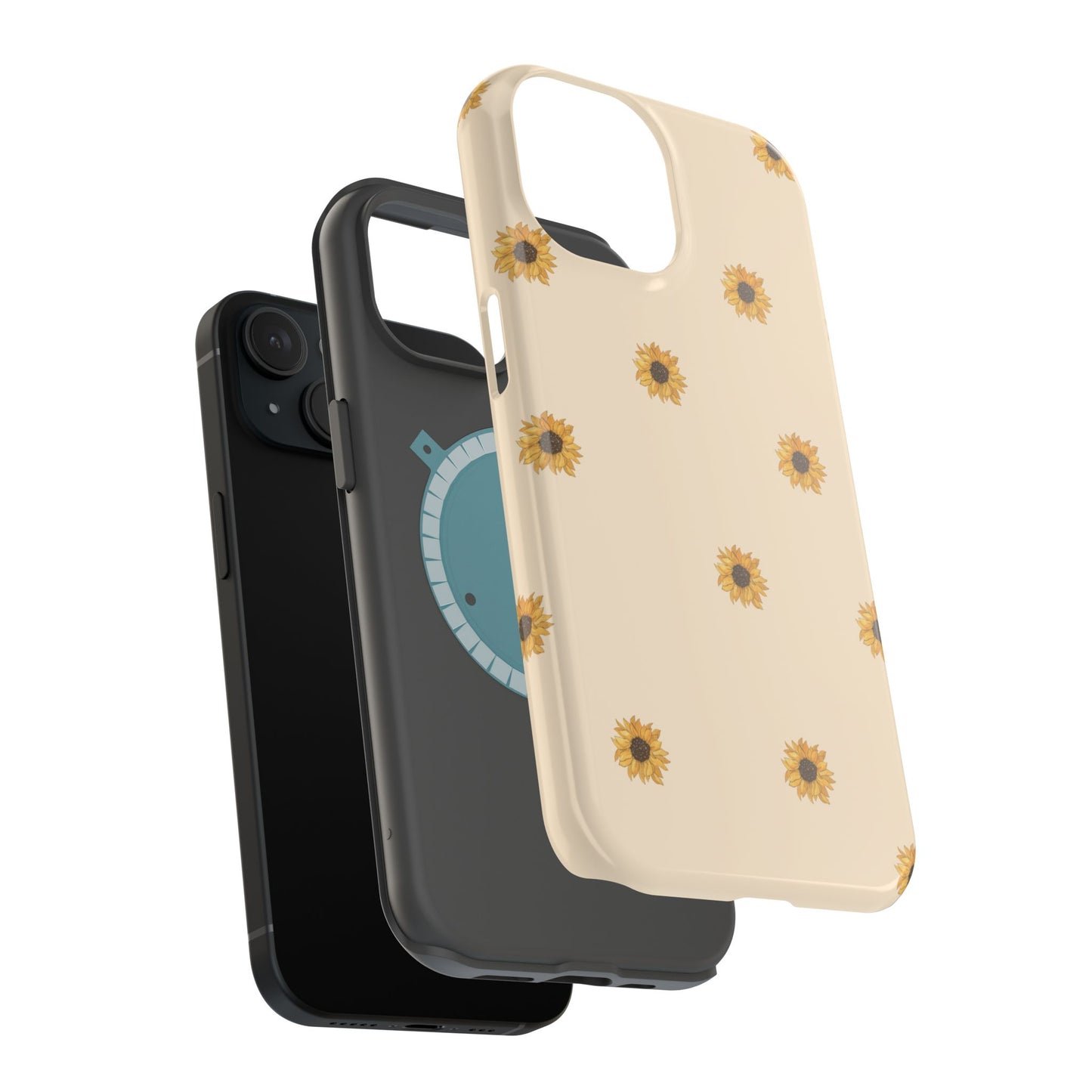 Sunflower Magnetic Tough Cases for Stylish Protection, Floral Phone Cases, Unique Gift for Her, Summer Vibes, Trendy Accessories,