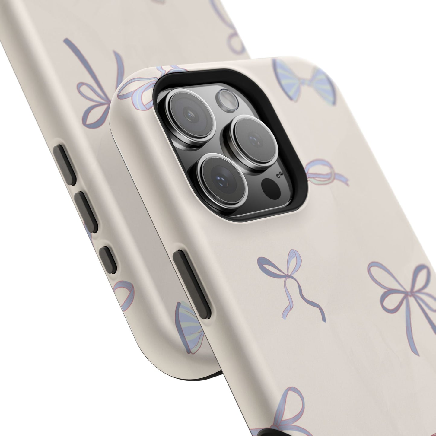 Chic Bow Pattern Magnetic Tough Cases, Stylish Phone Protection, Gift for Her, Birthday, Cute Accessories, Trendy Tech