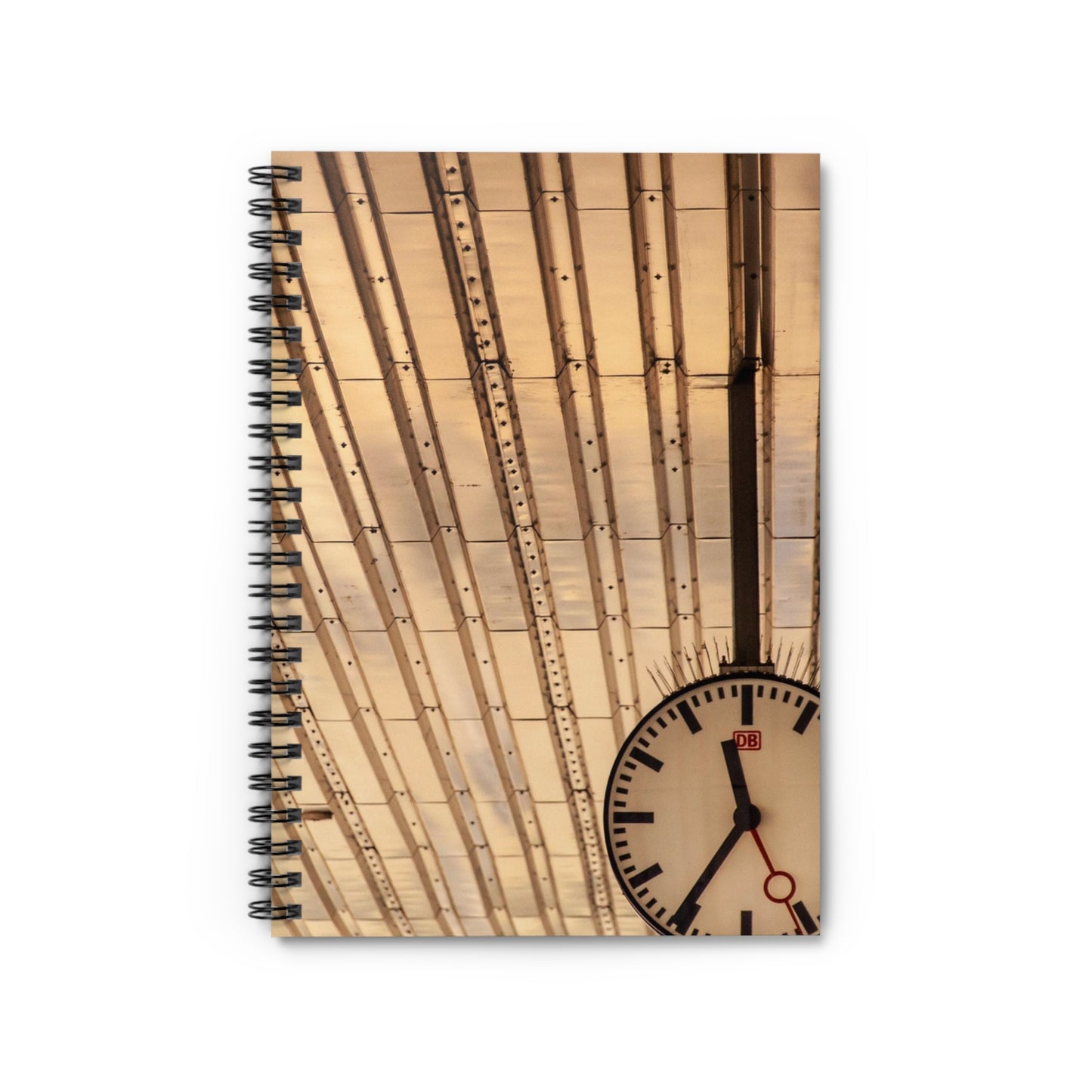 Elegant Spiral Notebook with Vintage Clock Design | Journal, Diary, Study Planner, Office Supplies, Gift Idea