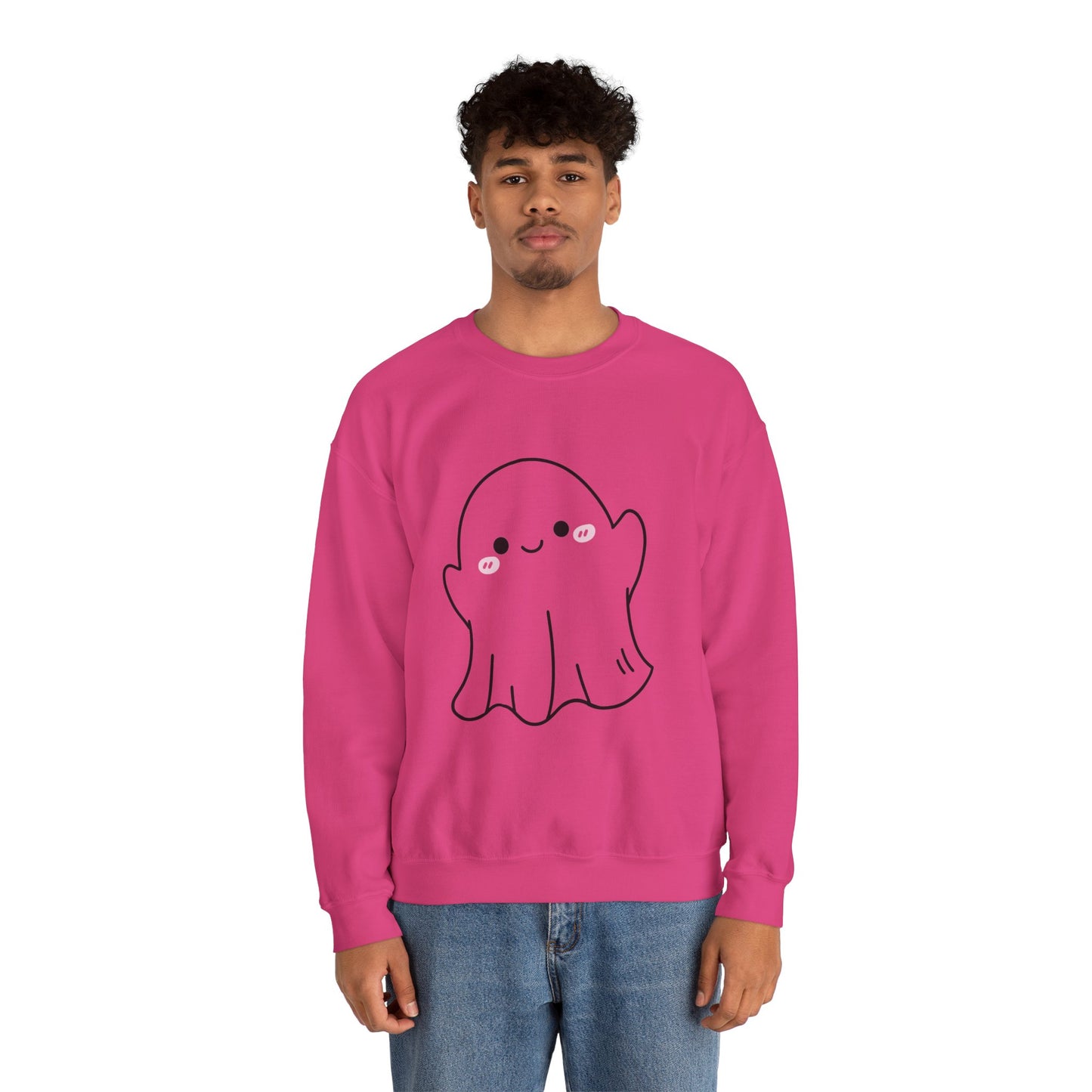 Ghosty Unisex Crewneck Sweatshirt, Halloween Gift, Cozy Pullover, Fall Fashion, Spooky Season Sweatshirt, Casual Wear