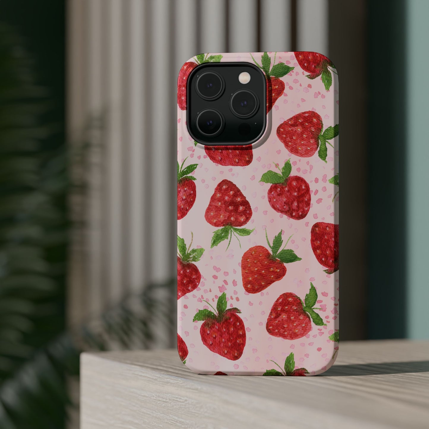 Strawberry Magnetic Phone Case - Durable & Stylish