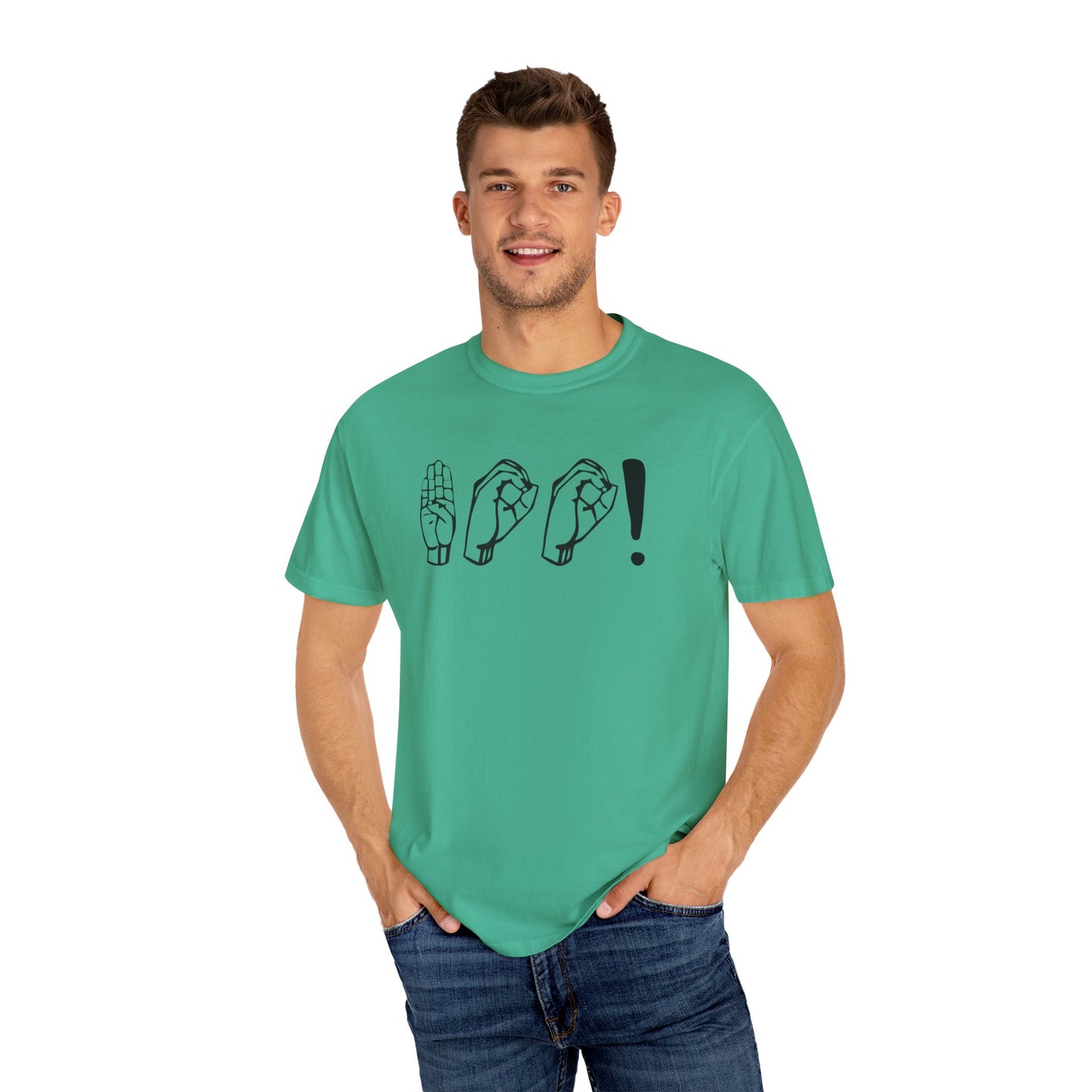 Boo! Unisex Hand Sign T-Shirt, Casual Wear, Gift for Friends, Birthday Gift, Cool Outfit, Fun Graphic Tee