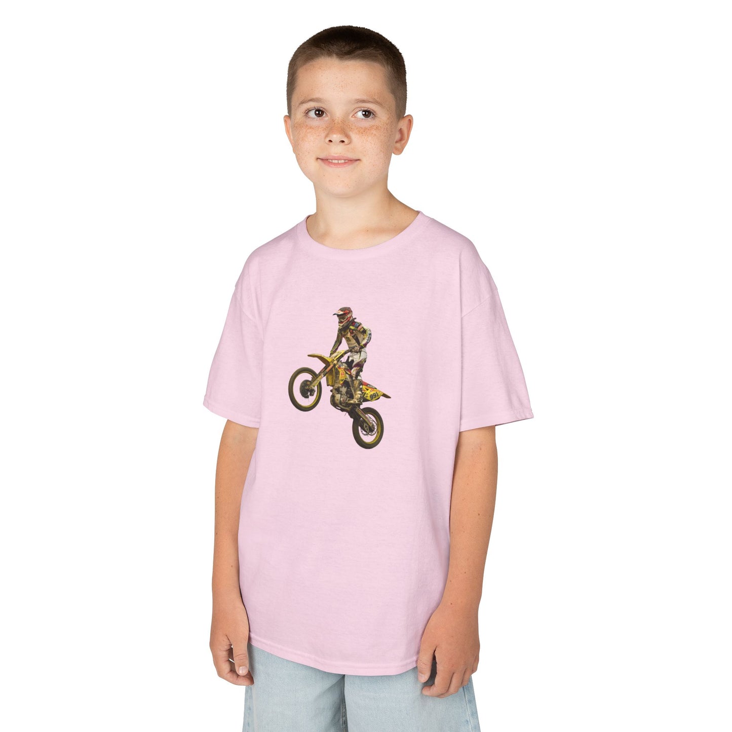 Kids Motocross T-Shirt - Fun Active Wear for Young Riders, Great for Birthdays, Christmas Gifts, Sports Events, Everyday Use