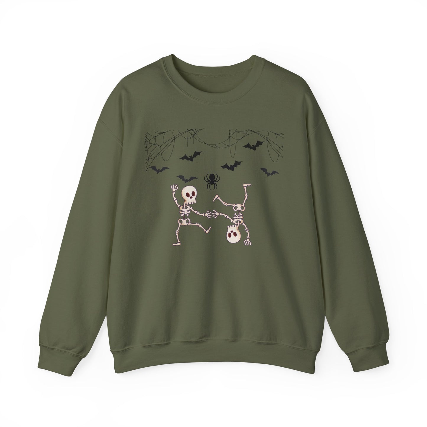 Halloween Skeleton Crewneck Sweatshirt, Spooky Sweatshirt, Unisex Halloween Apparel, Cozy Fall Fashion, Unique Gift for Halloween