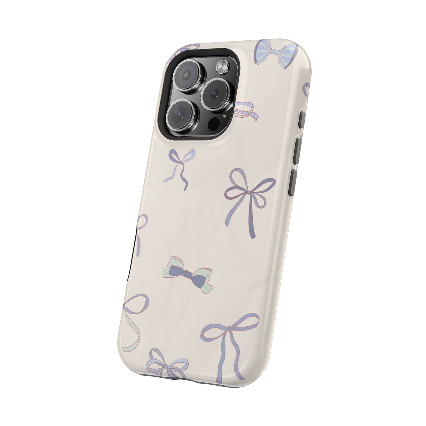 Chic Bow Pattern Magnetic Tough Cases, Stylish Phone Protection, Gift for Her, Birthday, Cute Accessories, Trendy Tech