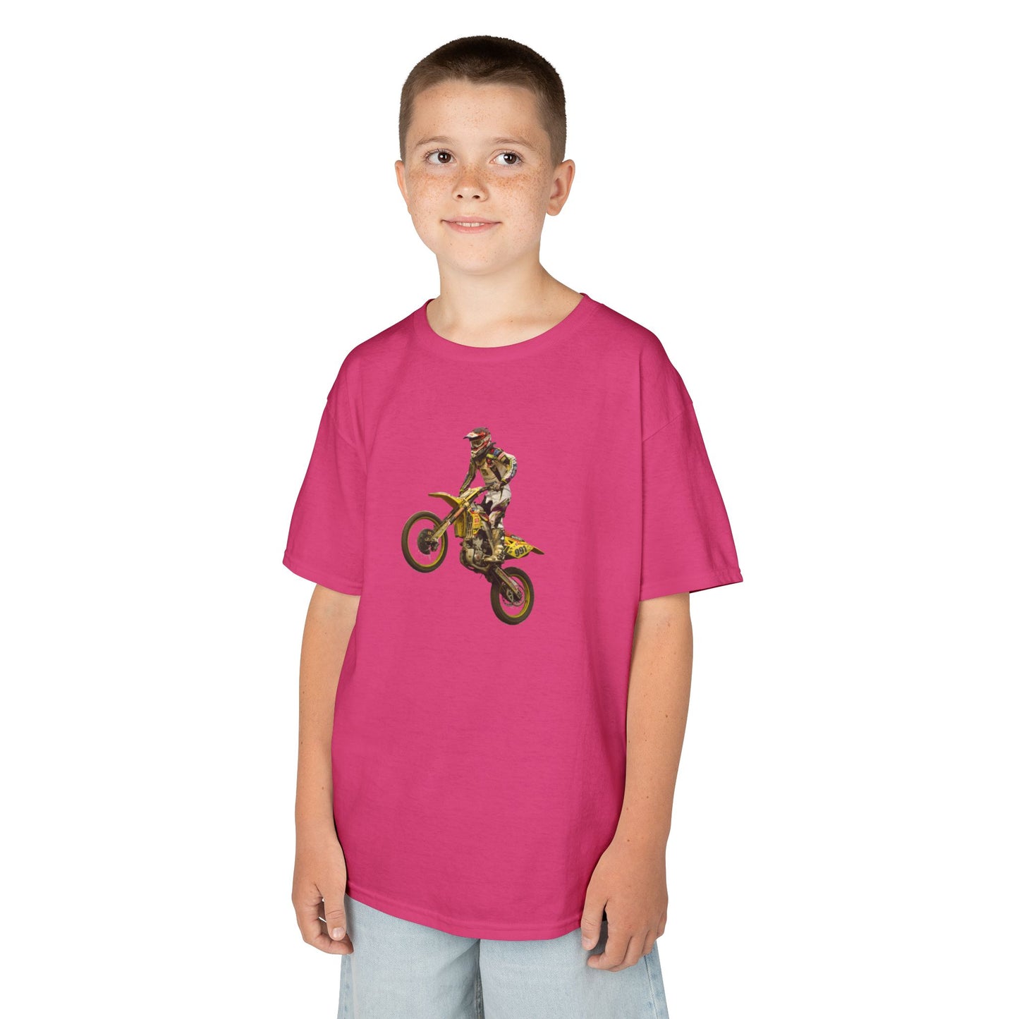 Kids Motocross T-Shirt - Fun Active Wear for Young Riders, Great for Birthdays, Christmas Gifts, Sports Events, Everyday Use