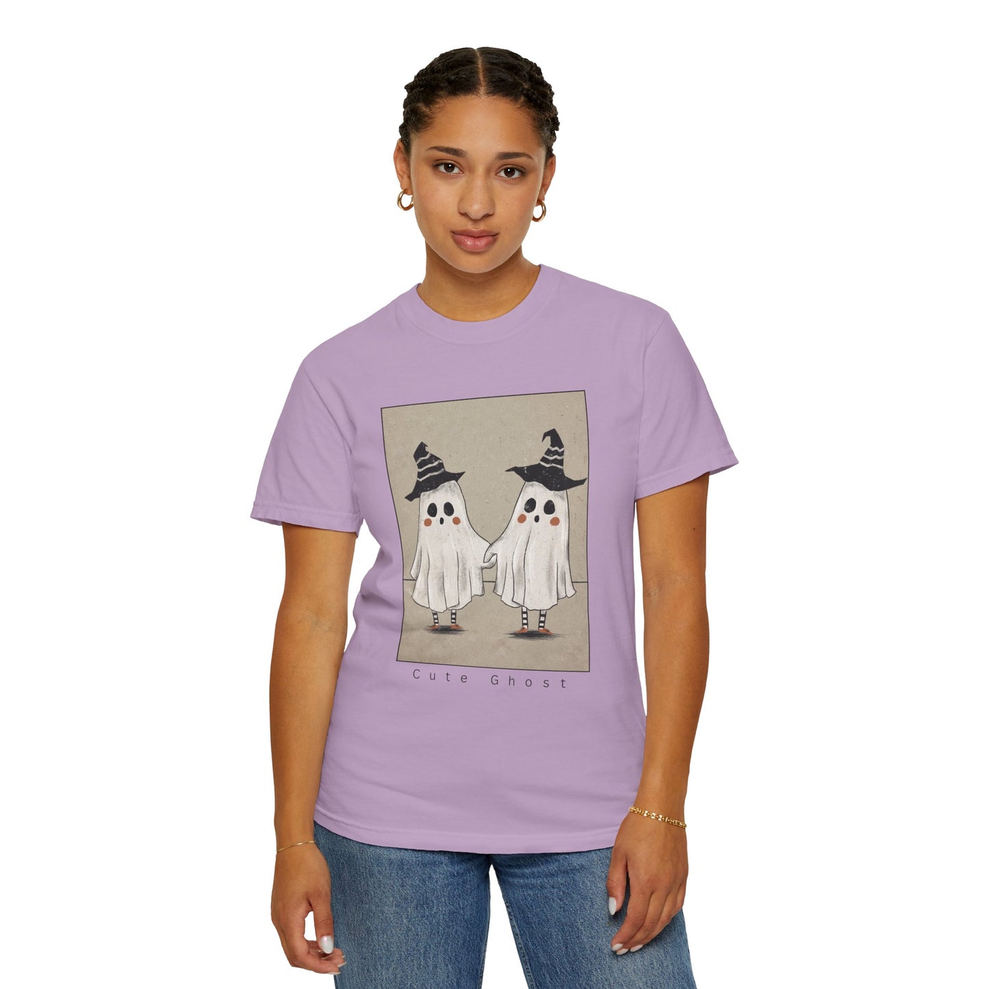 Spooky Ghosts Unisex T-Shirt, Halloween Shirt, Funny Fright Shirt, Ghost Humor Tee, Casual Halloween Apparel