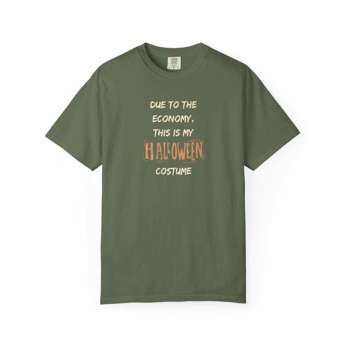 Humorous Halloween T-Shirt, Funny Costume Tee, Unisex Garment-Dyed Shirt, Casual Halloween Apparel, Gift for Halloween Celebrations