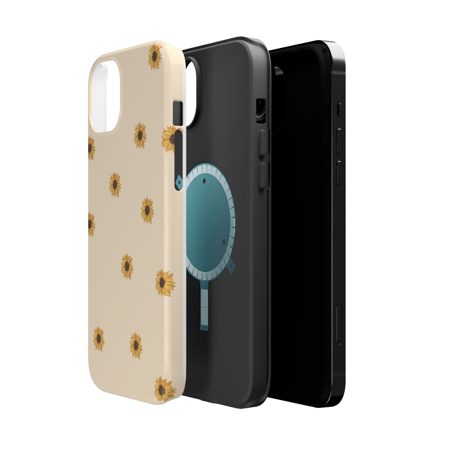 Sunflower Magnetic Tough Cases for Stylish Protection, Floral Phone Cases, Unique Gift for Her, Summer Vibes, Trendy Accessories,
