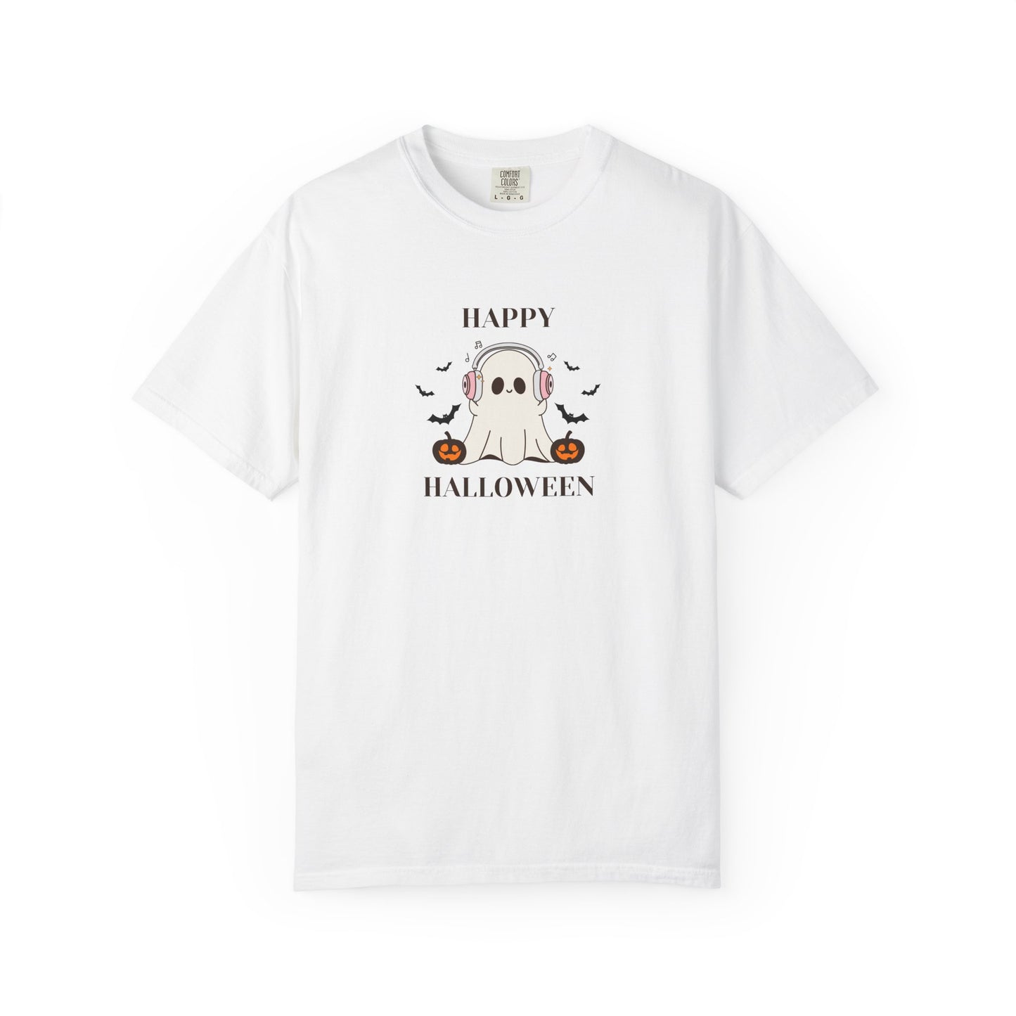 Happy Halloween Unisex T-shirt, Cozy Halloween Apparel, Spooky Season Shirt, Ghost T-shirt Gift, Fall Festival Clothing