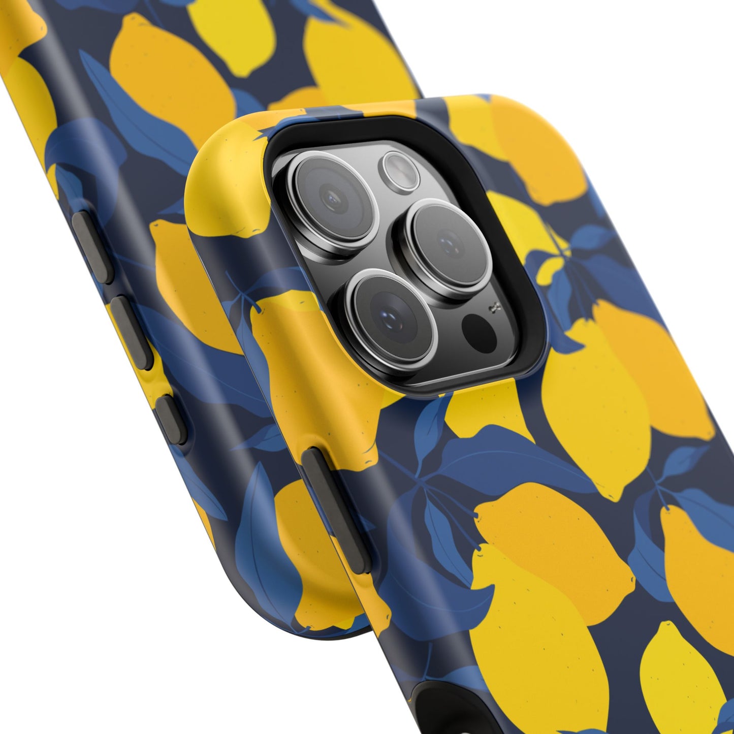 Bright Lemon Pattern Magnetic Tough Case - Vibrant Phone Protection