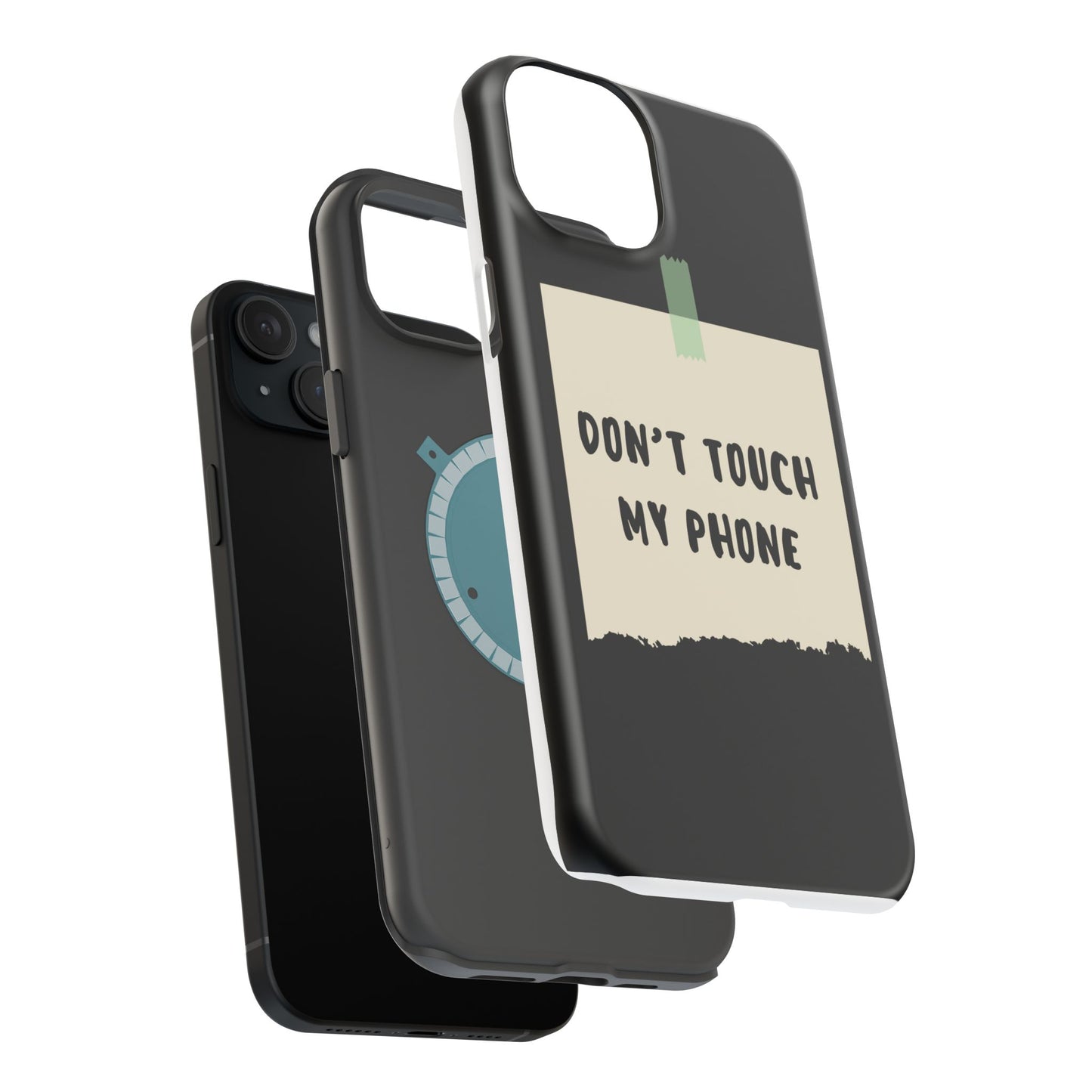 Funny Phone Case - Don't Touch My Phone Magnetic Tough Case
